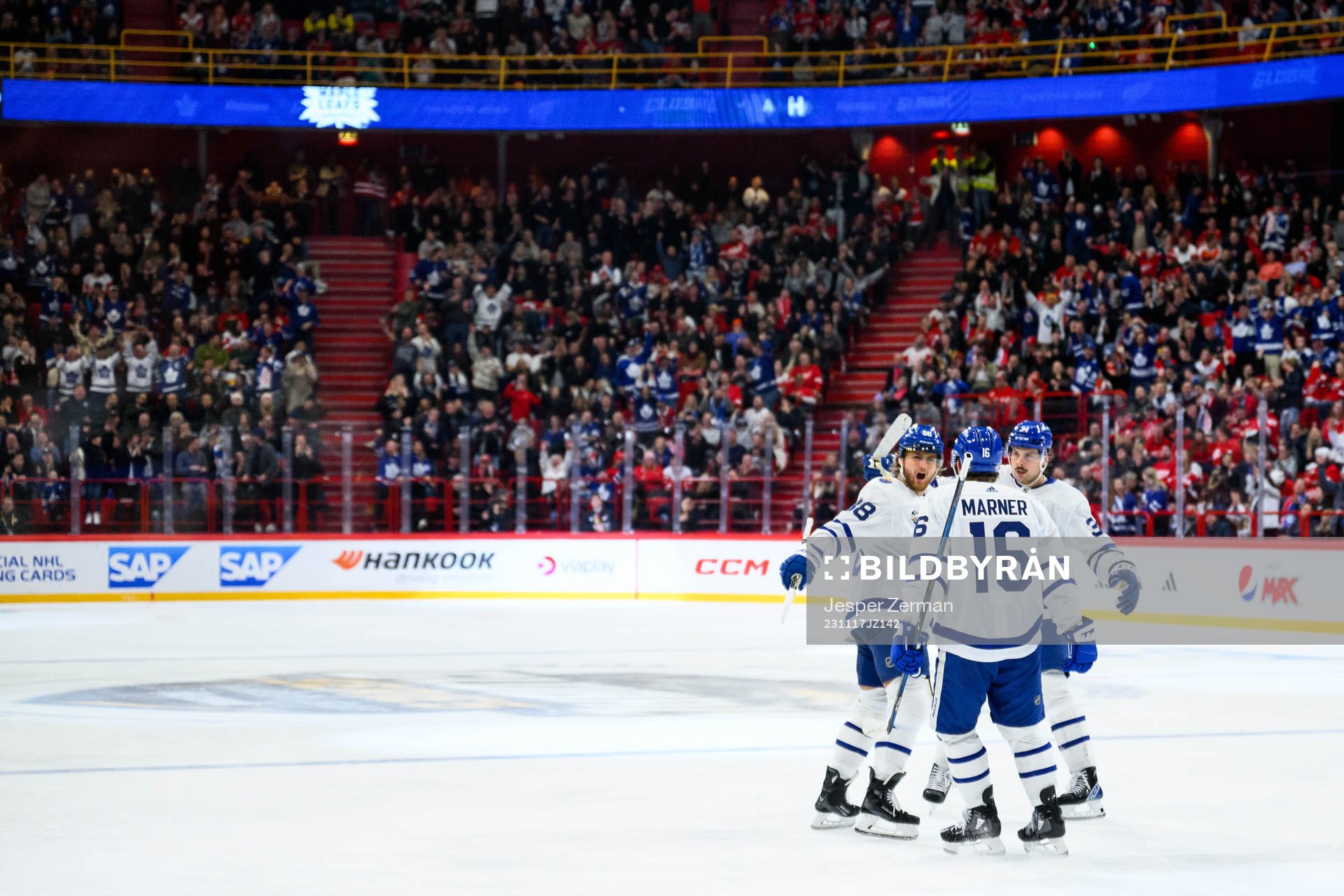 William Nylander of Toronto Maple Leafs celebrates with