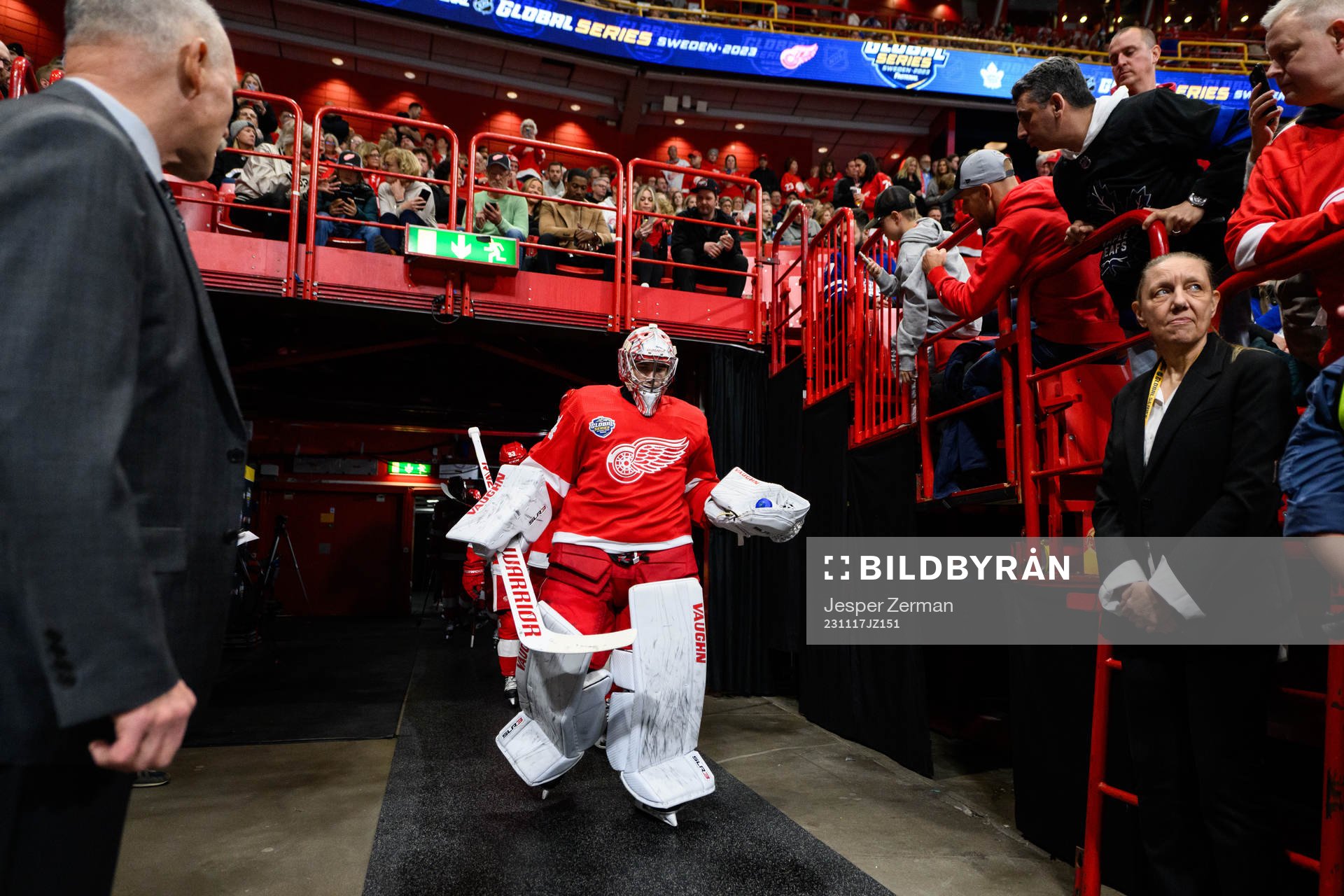 goalkeeper Alex Lyon of Detroit Red Wings