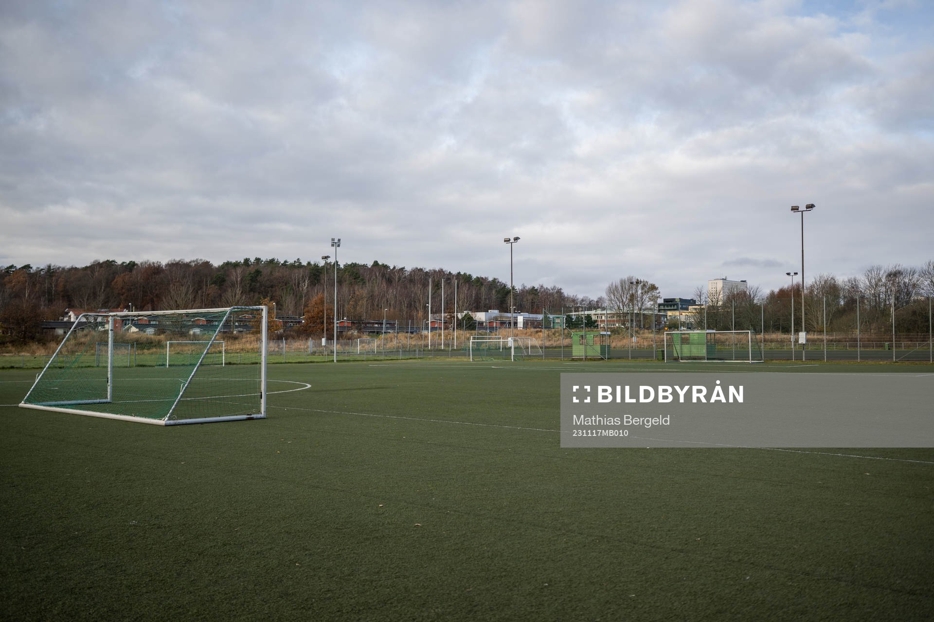 Fotbollsplan på Välens Idrottsområde