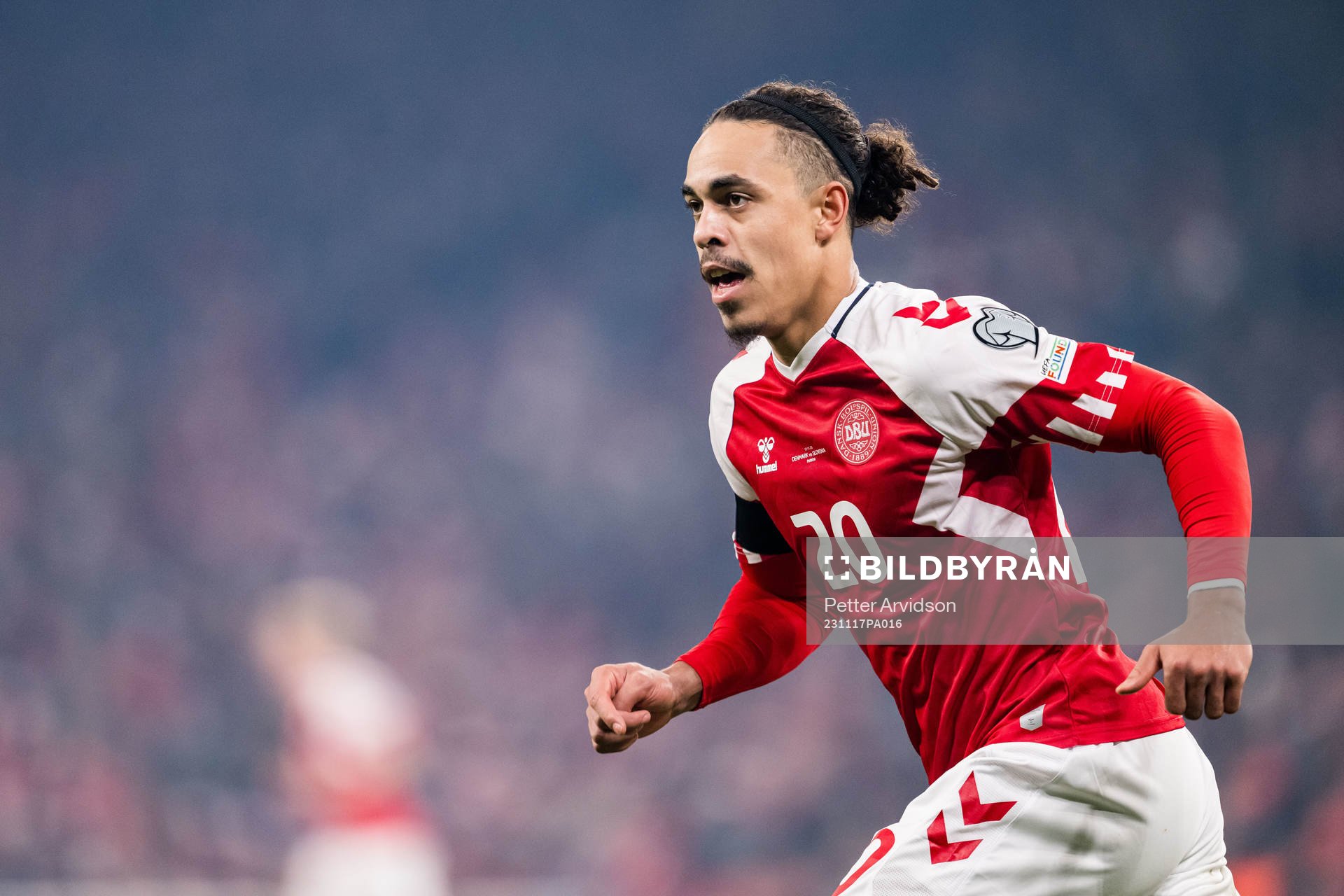 Yussuf Poulsen of Denmark