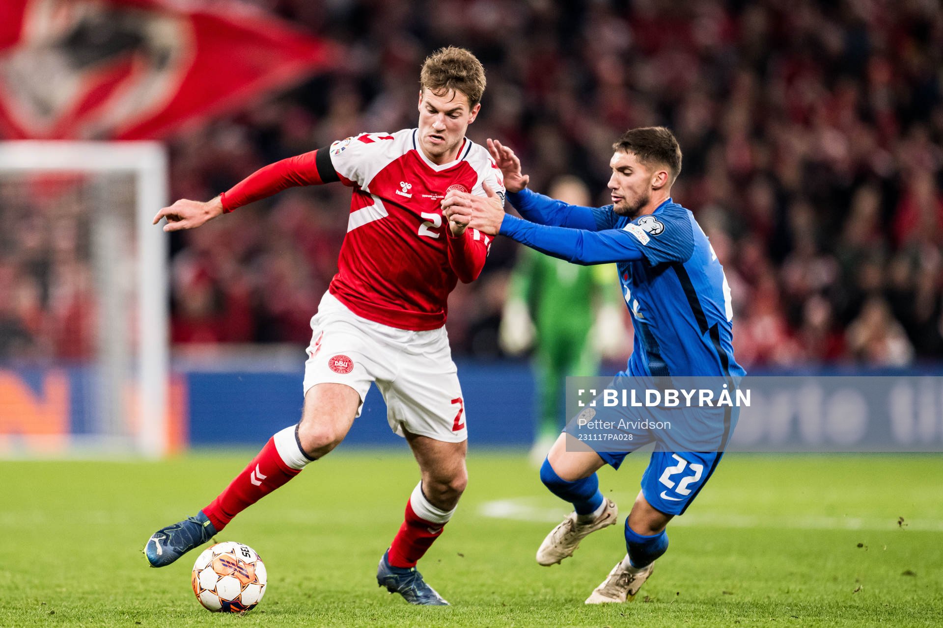 Joachim Andersen of Denmark and Adam Cerin of Slovenia