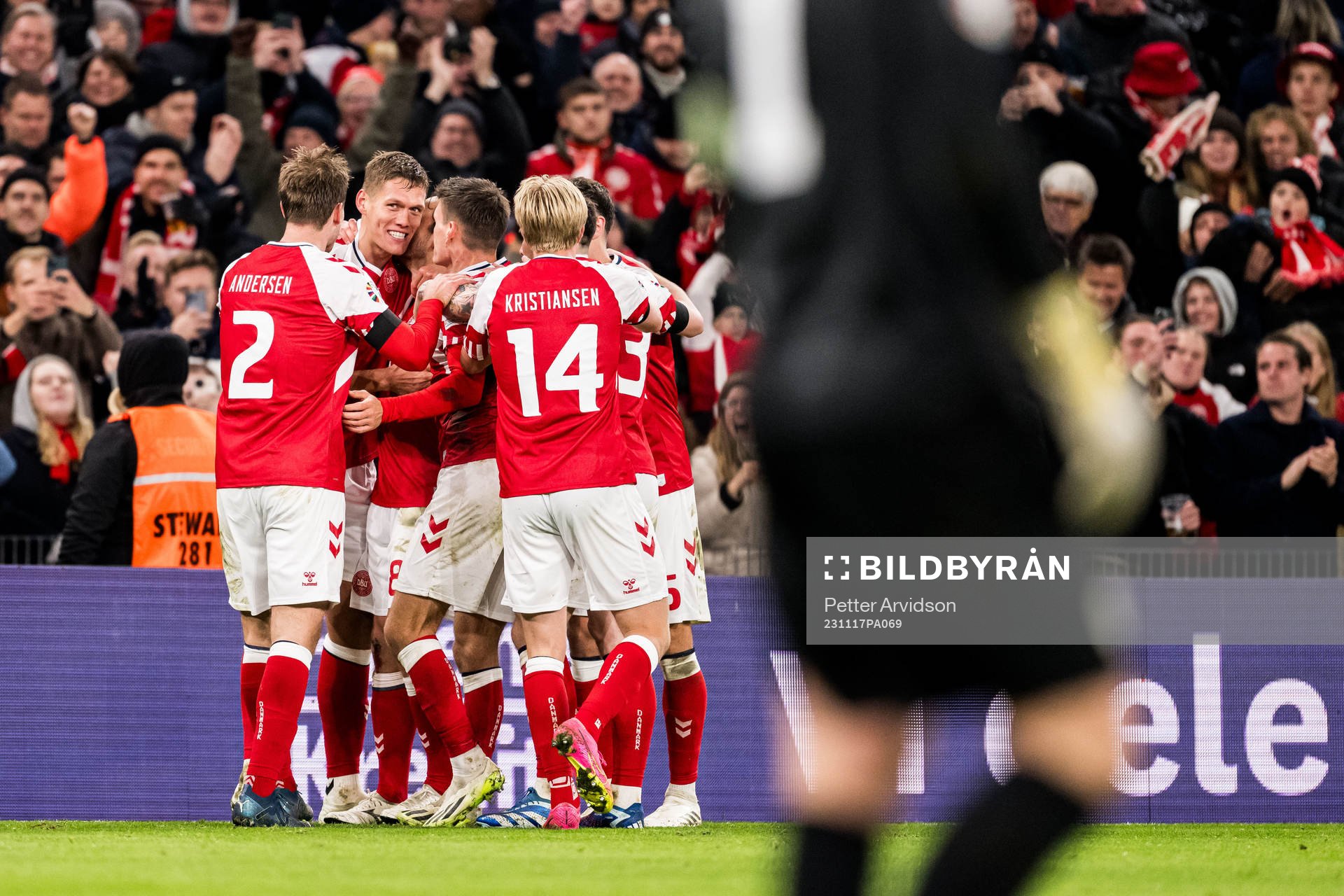 Thomas Delaney of Denmark celebrates