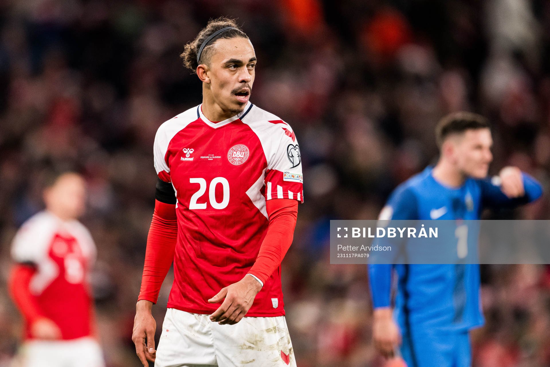 Yussuf Poulsen of Denmark