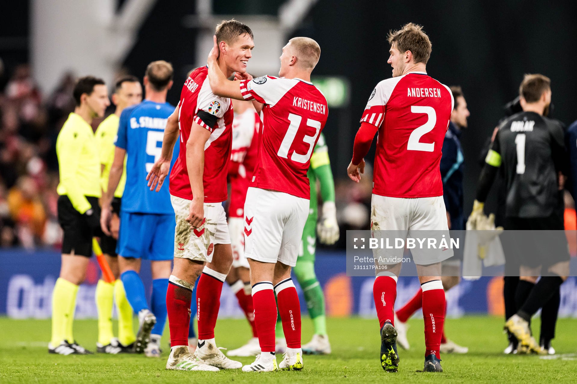Jannik Vestergaard and Rasmus Kristensen of Denmark