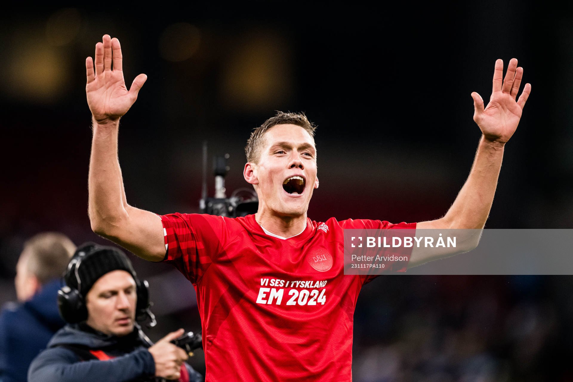Jannik Vestergaard of Denmark celebrates