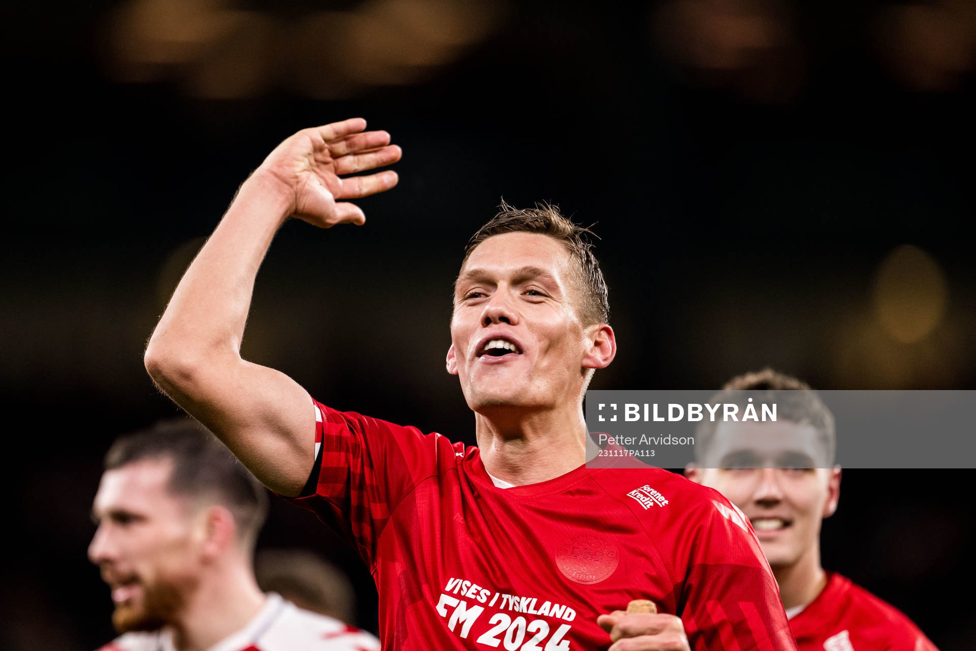 Jannik Vestergaard of Denmark celebrates