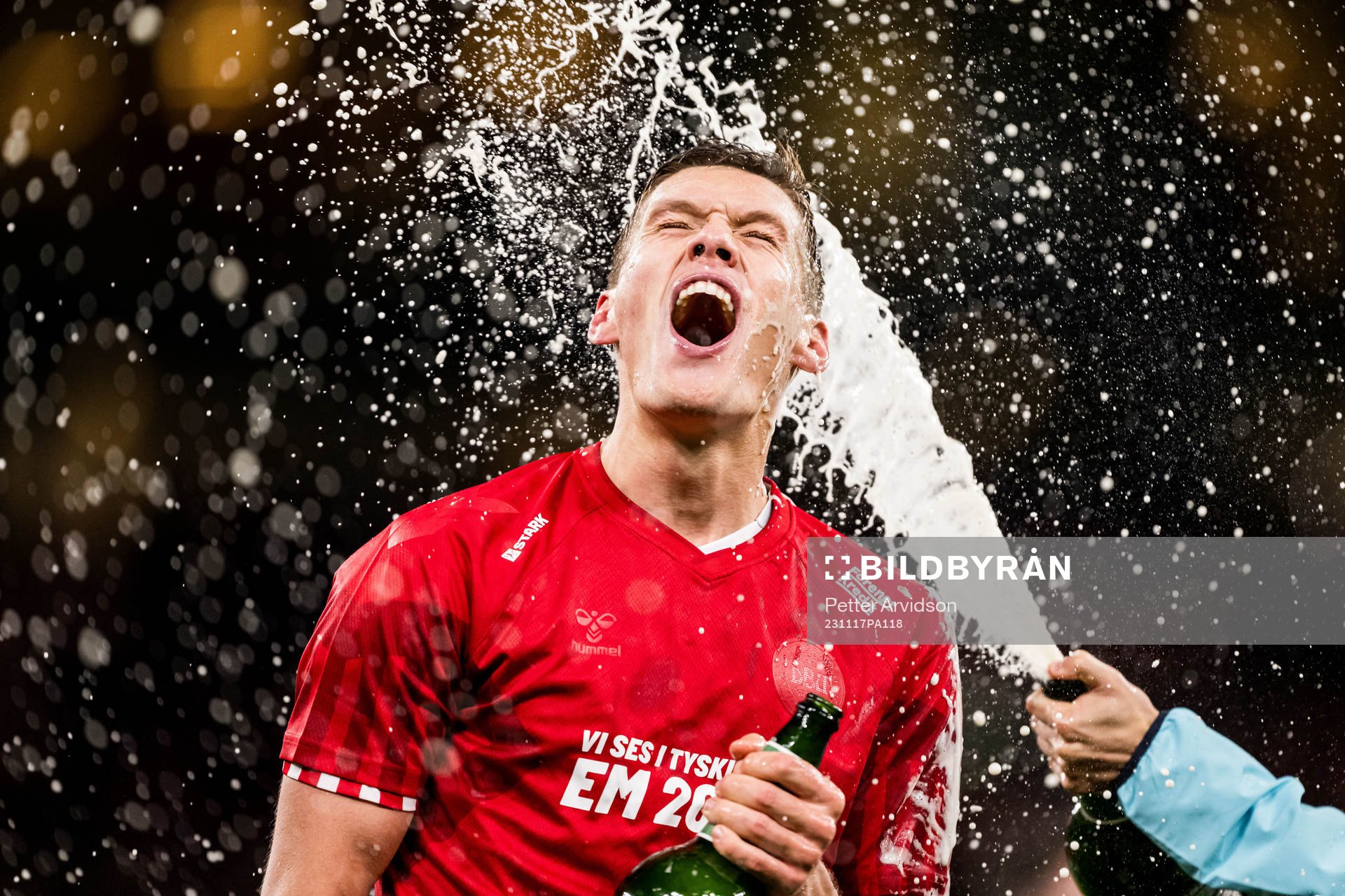 Jannik Vestergaard of Denmark celebrates