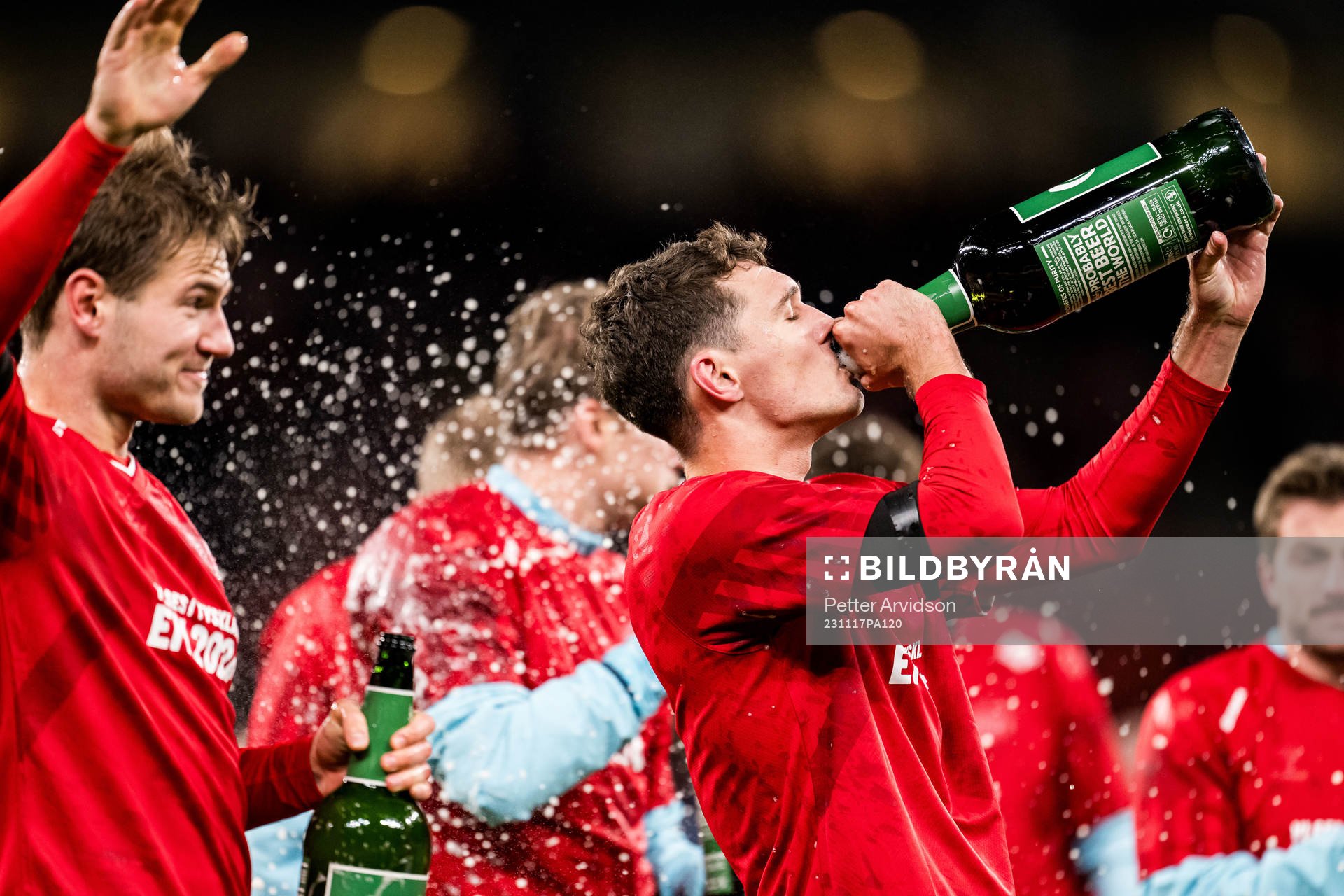 Andreas Christensen of Denmark celebrates