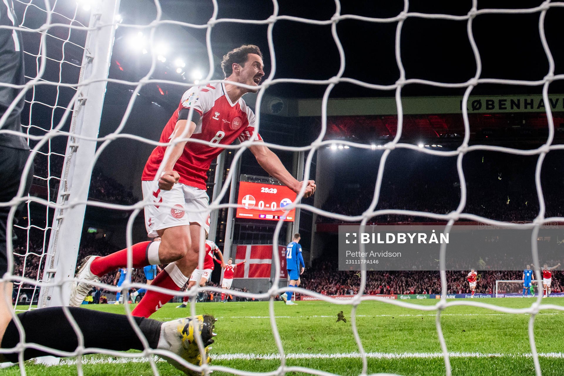 Thomas Delaney of Denmark celebrates