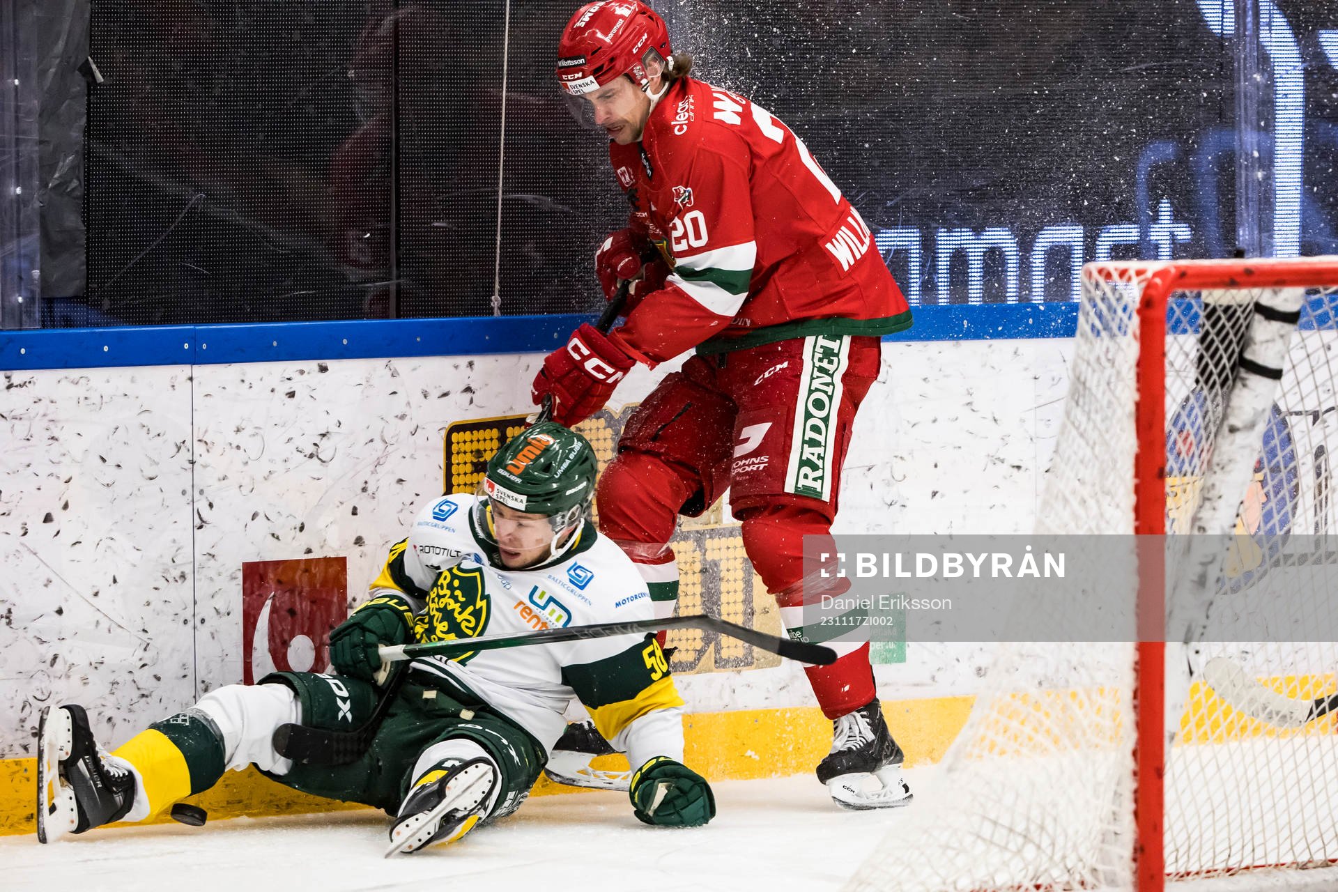 Björklövens Kim Johansson och Moras Gustav Willman-Borvik