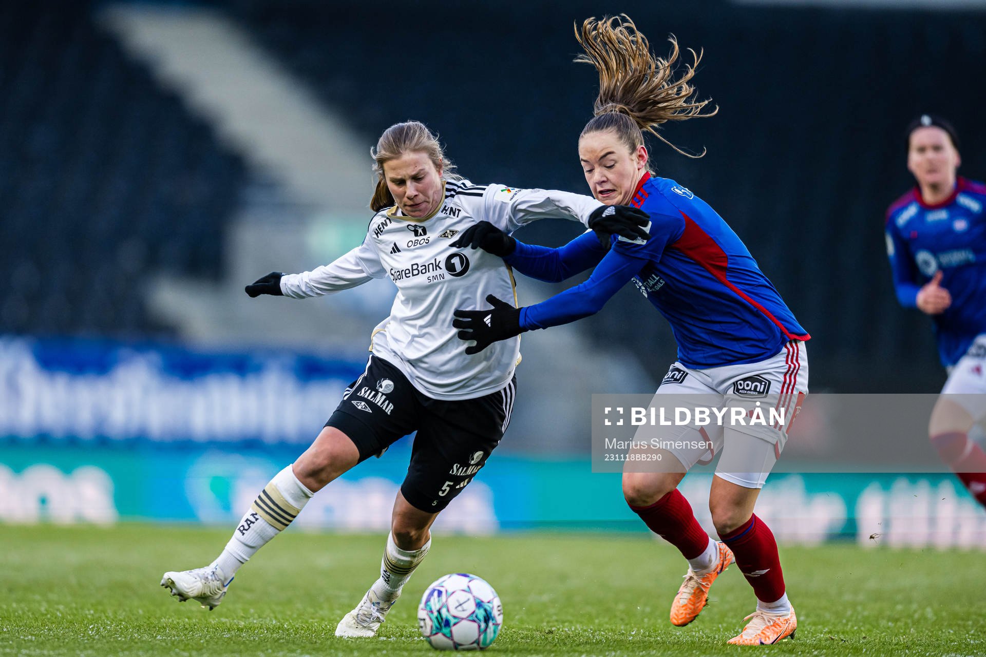 Cesilie Andreassen of Rosenborg and Janni Thomsen of
