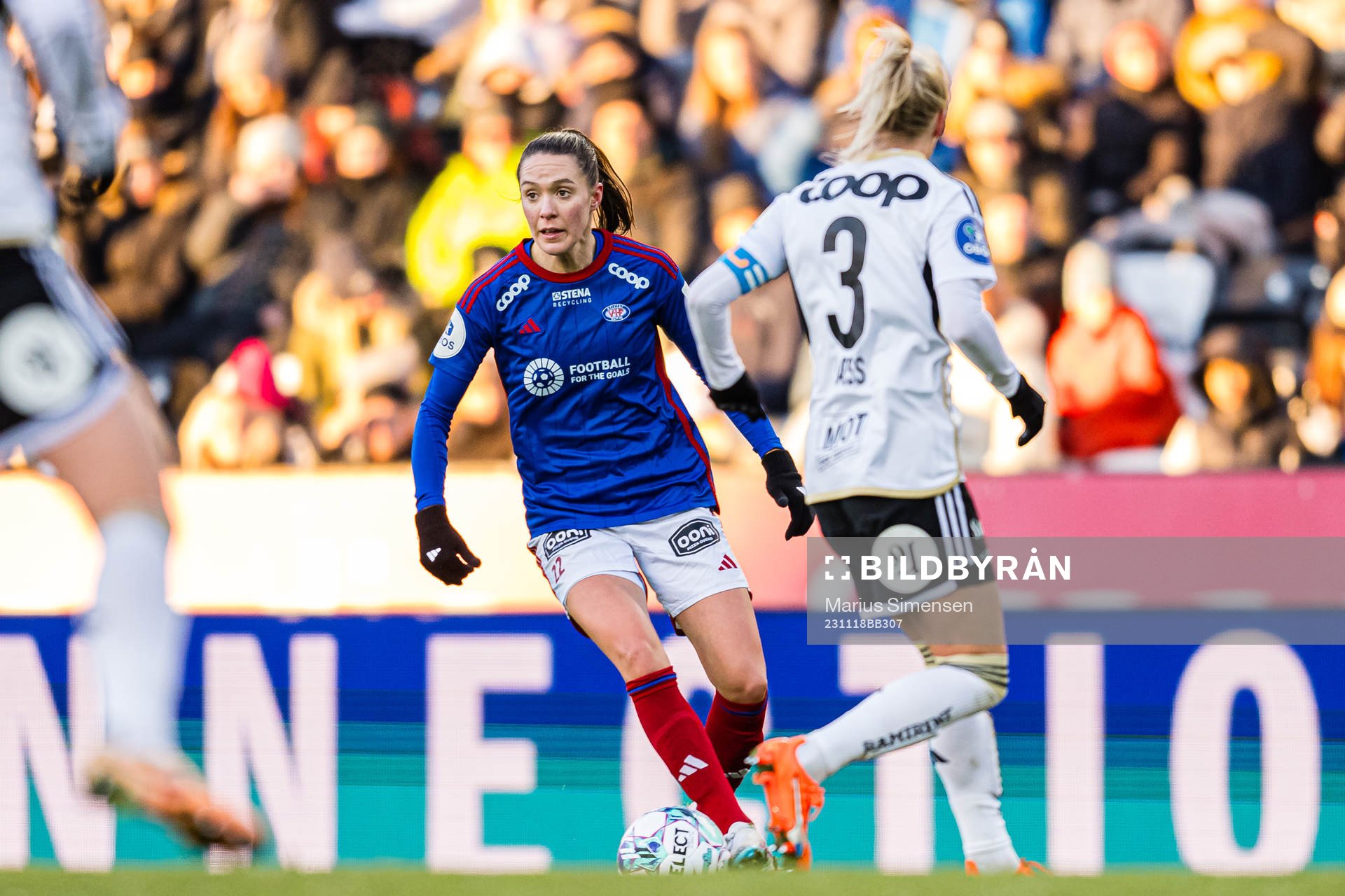 Felicia Anna Rogic of Vålerenga during the Toppserien football match between Rosenborg and Vålerenga on November 18, 2023 in Trondheim.