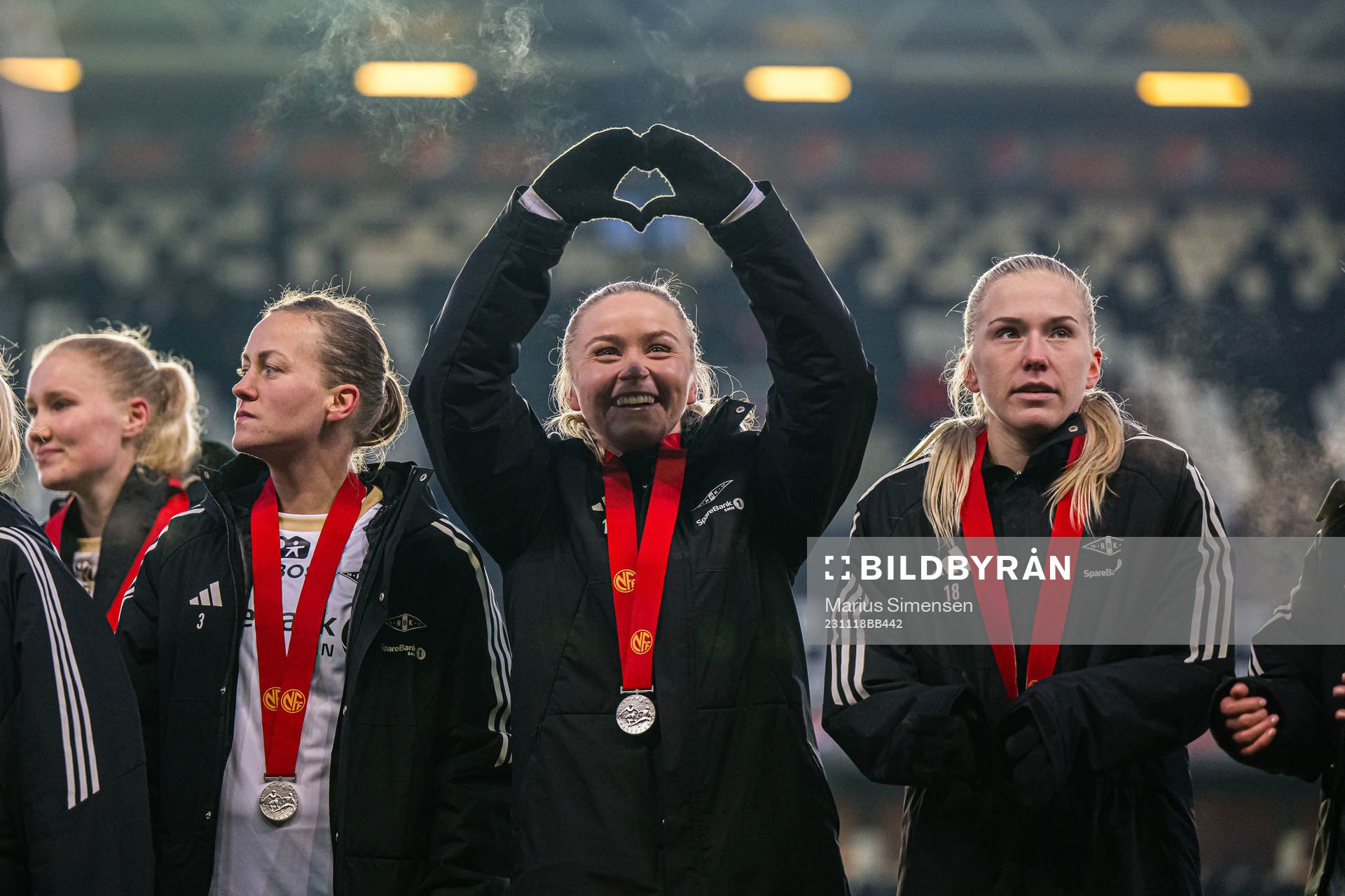 Anna Jøsendal of Rosenborg celebrates