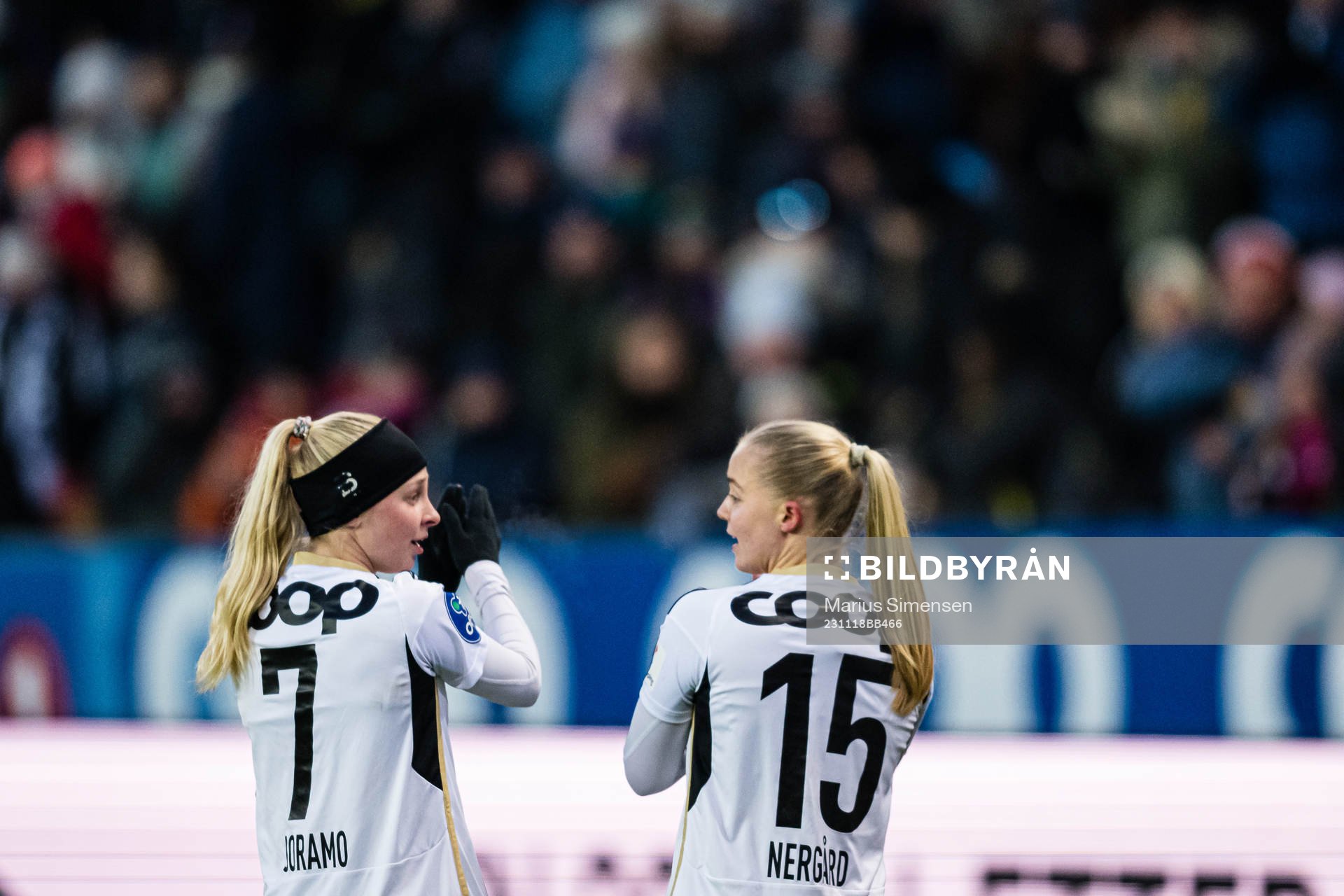 Emilie Marie Joramo and Celine Emilie Nergård of Rosenborg