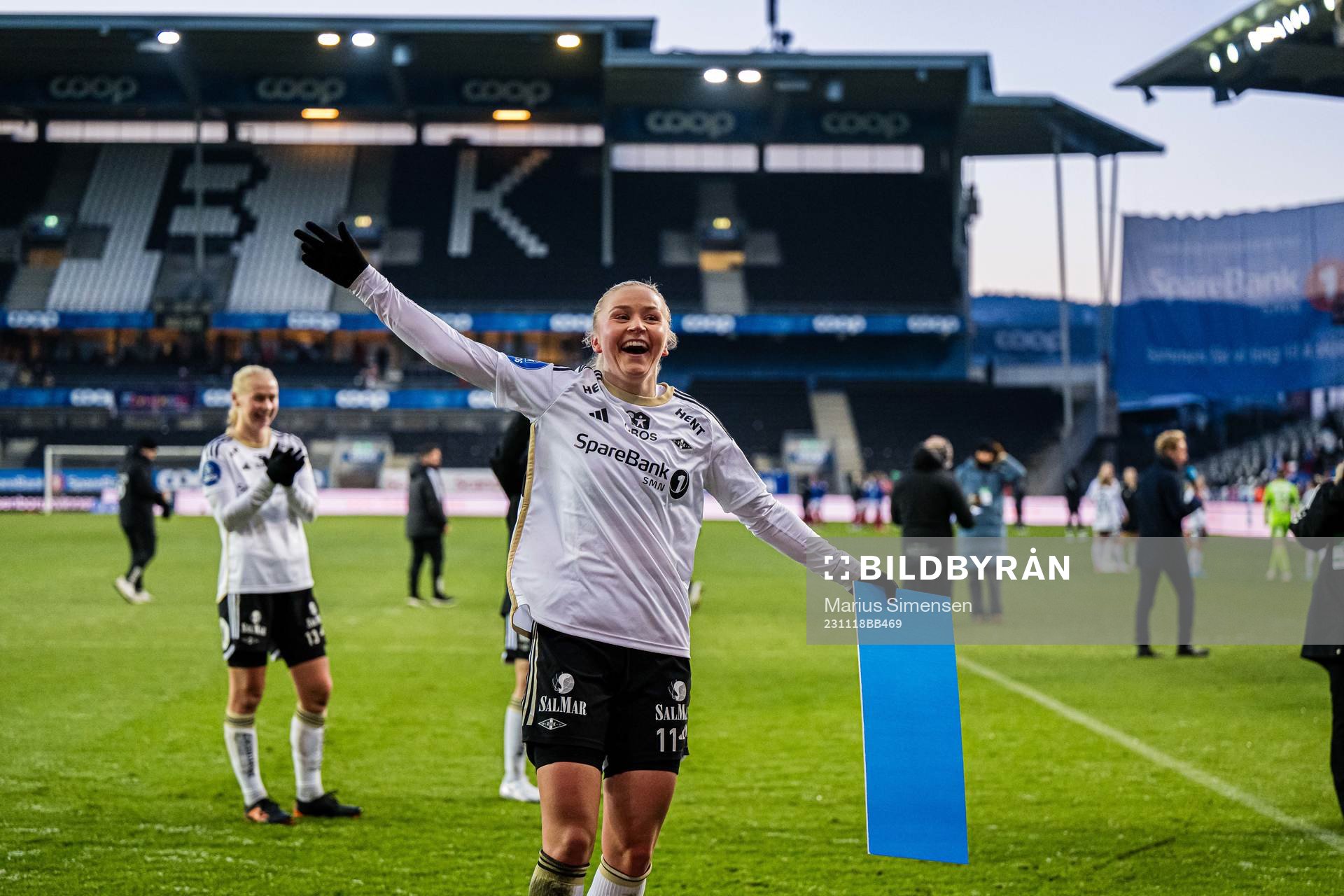 Anna Jøsendal of Rosenborg celebrates