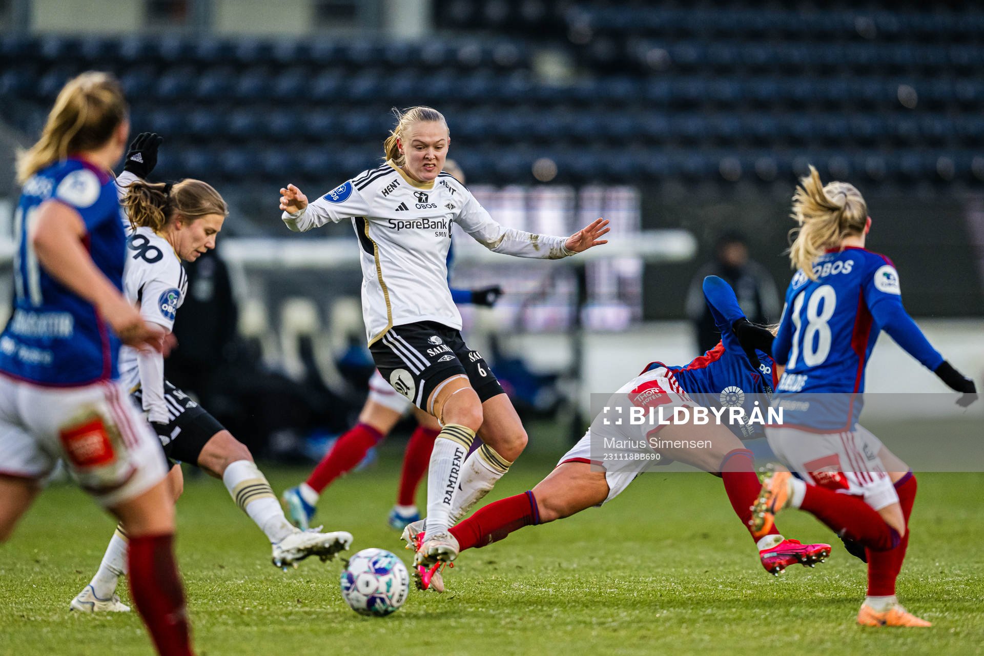 Cesilie Andreassen and Elin Åhgren Sørum of Rosenborg