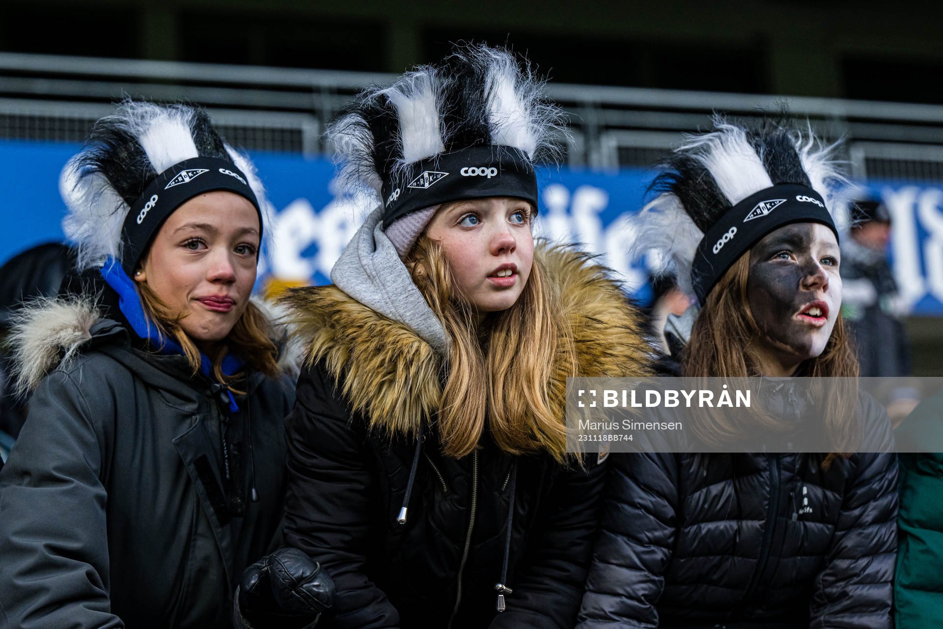 Spectators in the stands