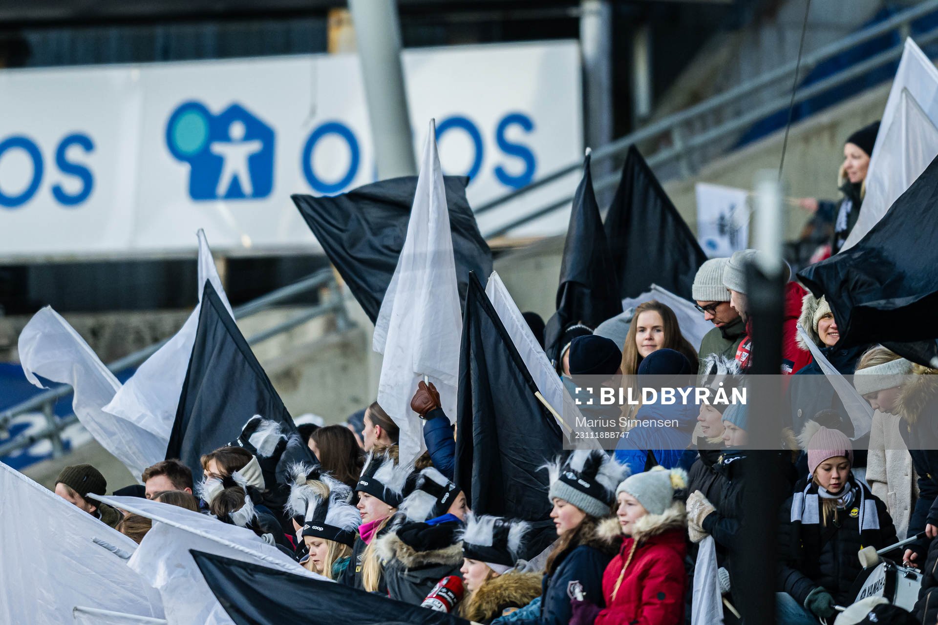 Spectators in the stands