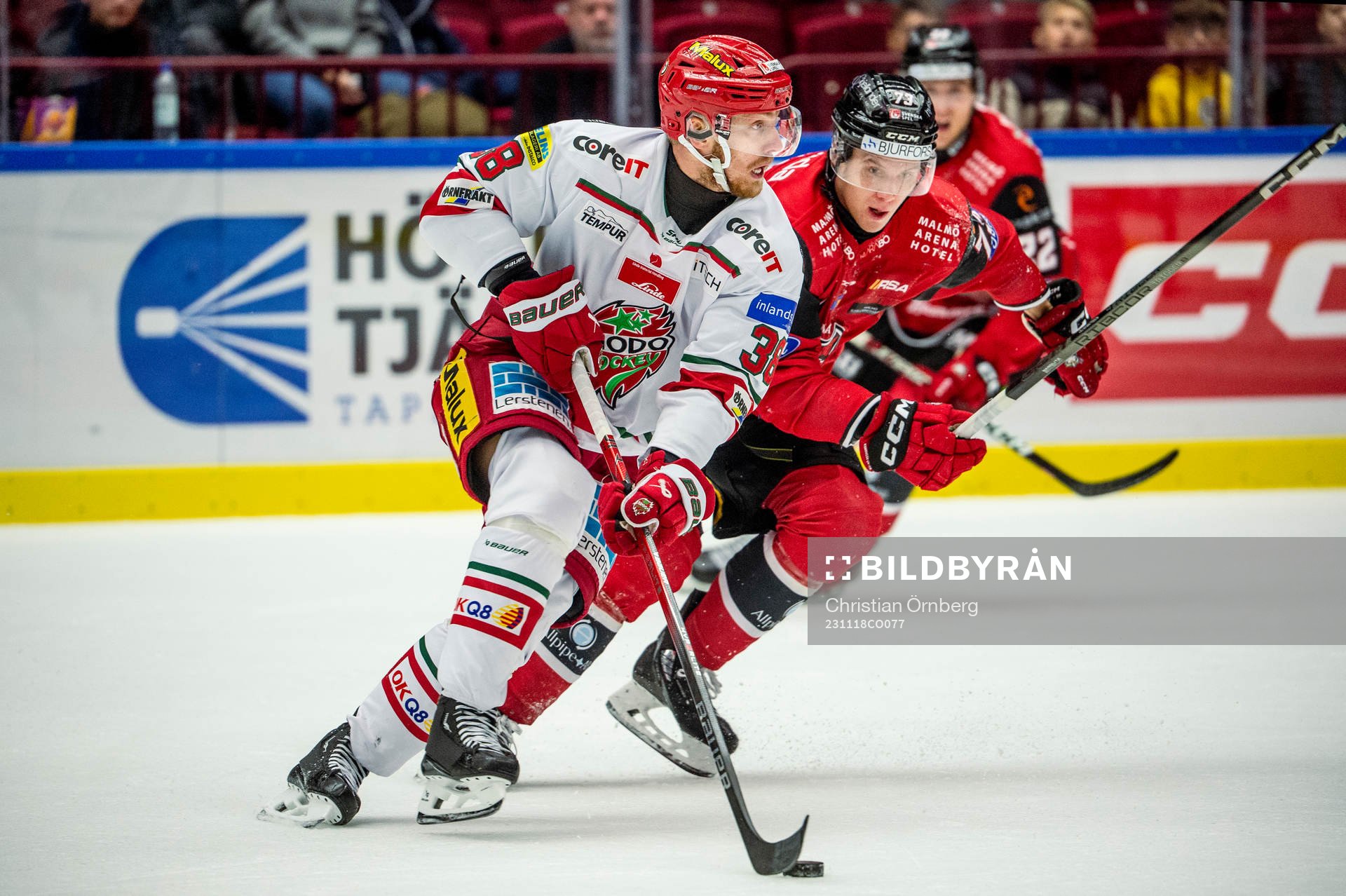 MoDos Johan Södergran mot Malmö Redhawks Adam Ollas