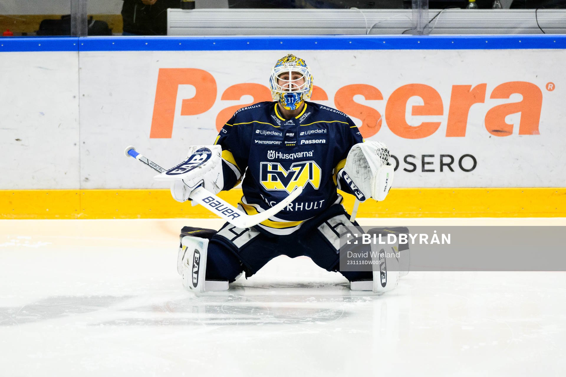 HV71s målvakt Victor Brattström