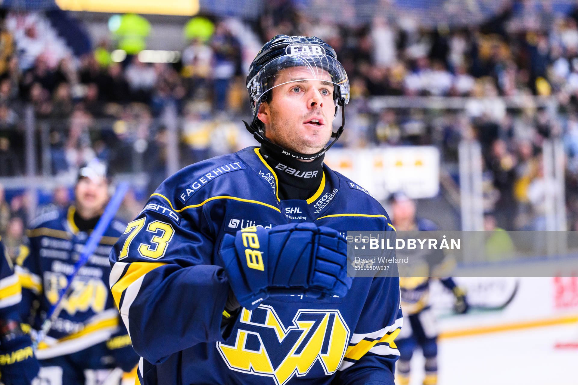 HV71s Nicholas Shore  jublar