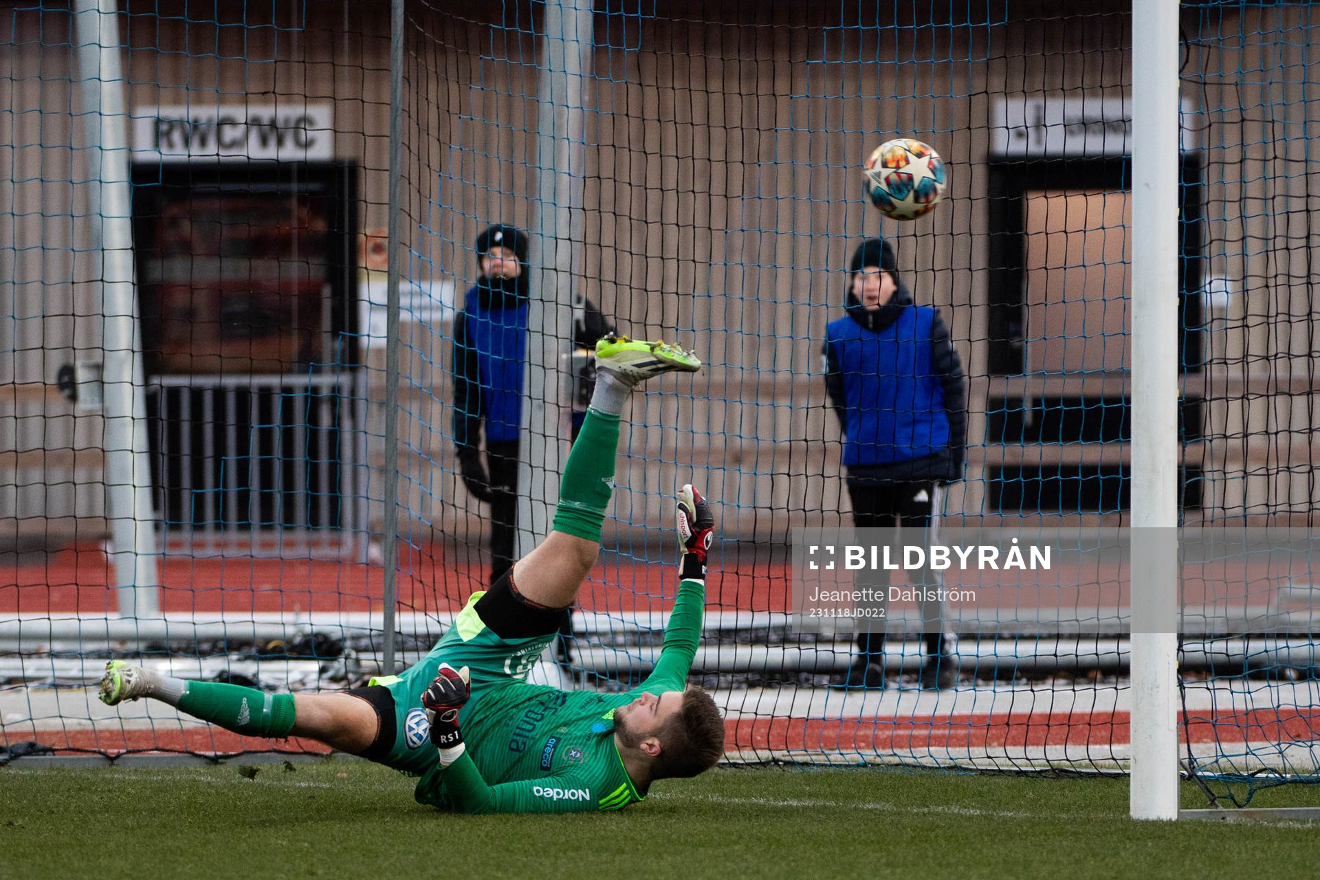 Karlstads Haytam Chebil gör 3-3 målet på Ängelholms