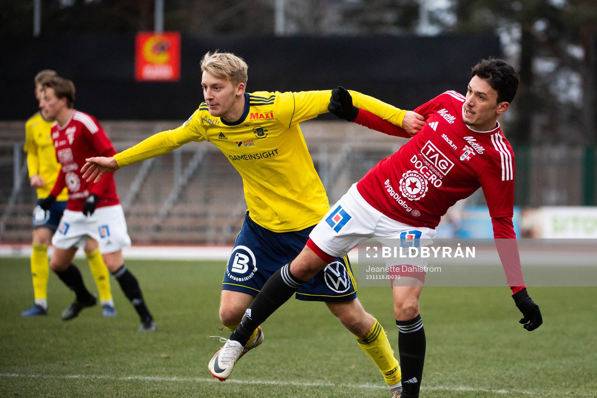 Ängelholms Jonathan Nilsson  och Karlstads Haytam Chebil