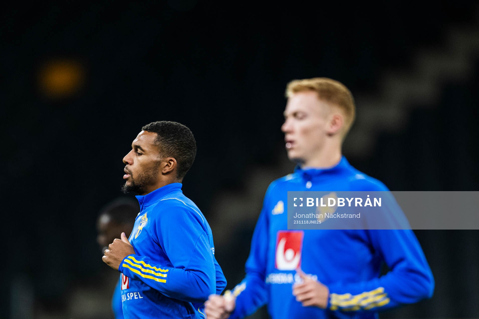 Isak Hien of the Swedish national football team
