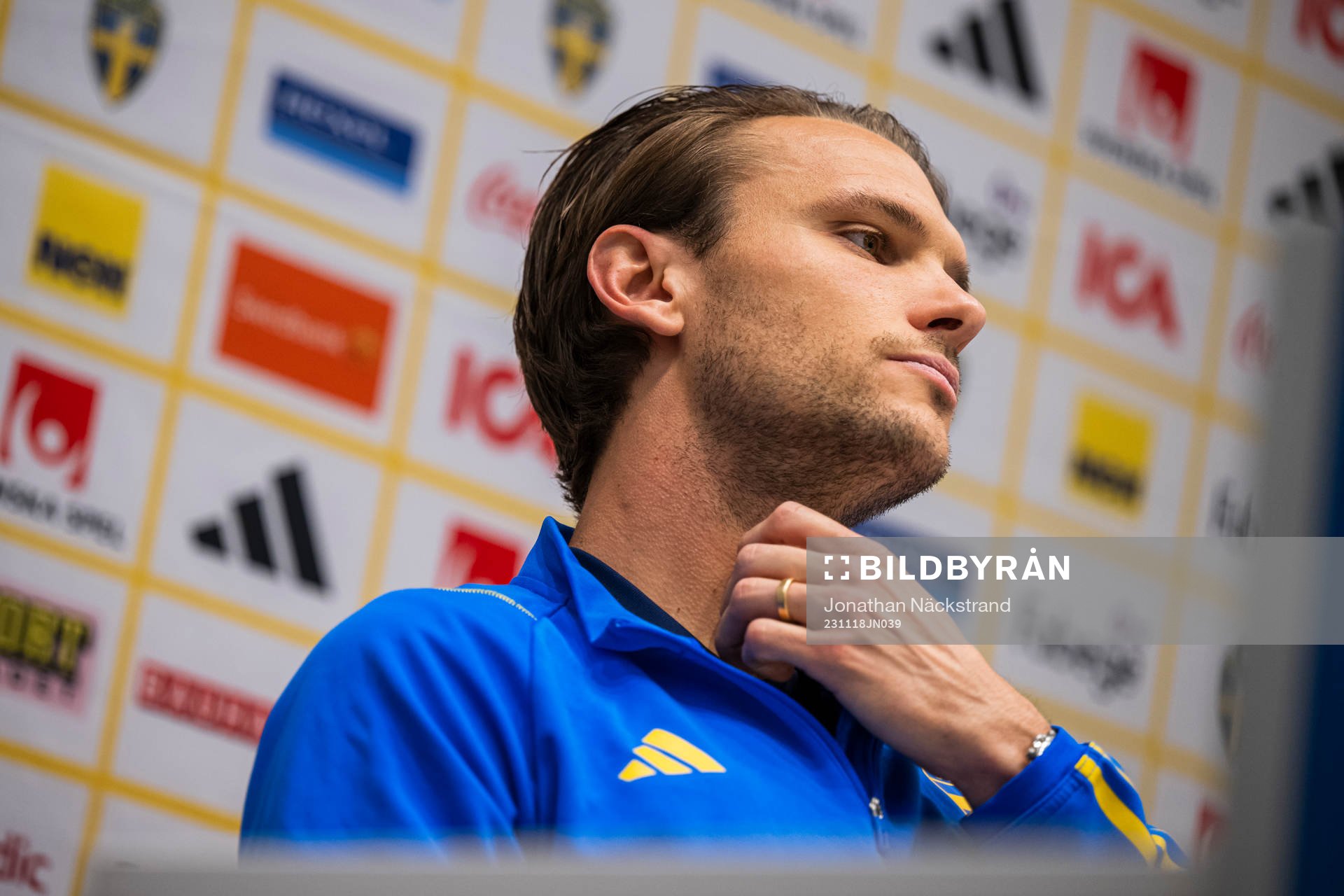 Albin Ekdal of the Swedish national football team