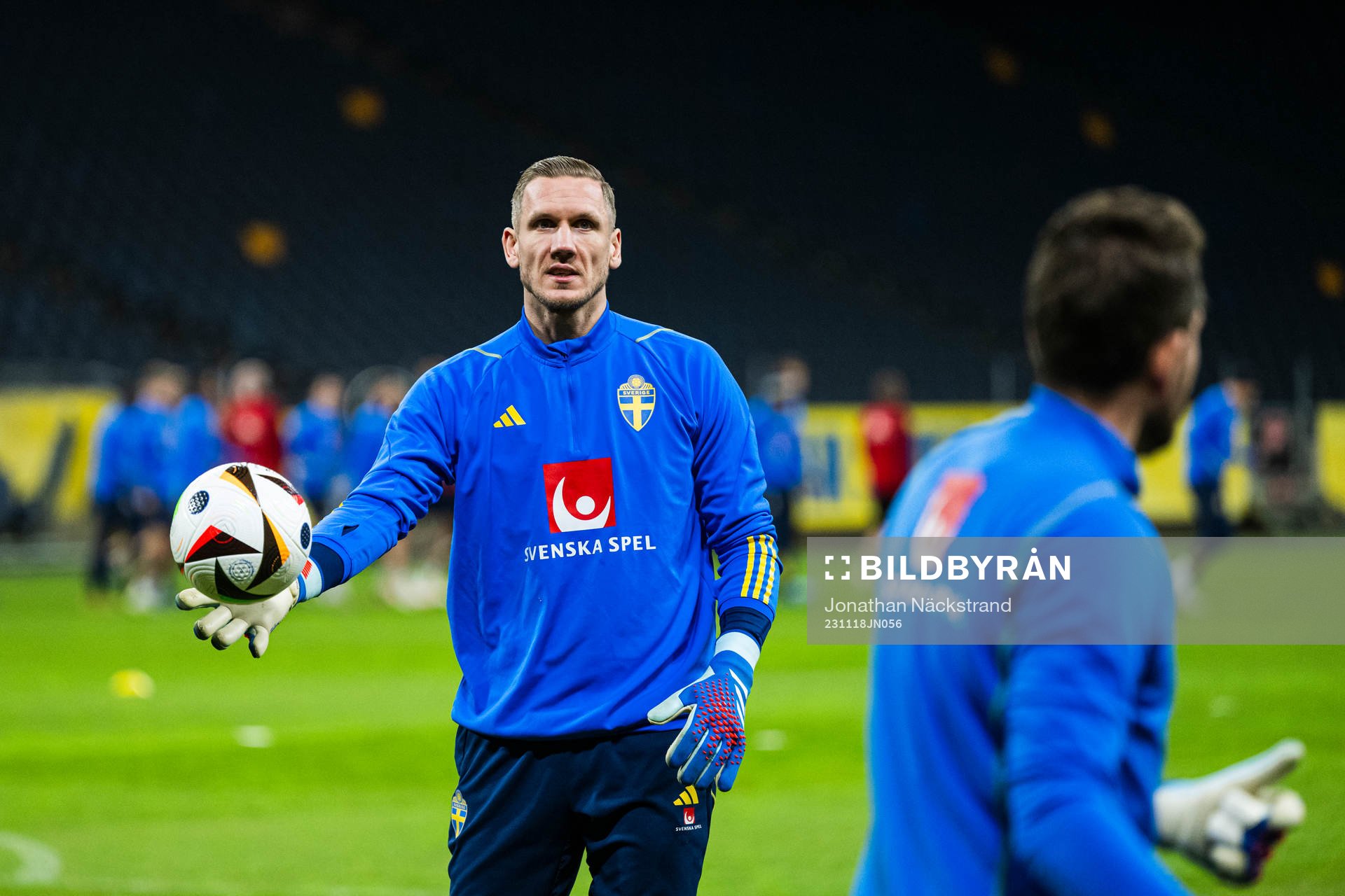 Goalkeeper Robin Olsen of the Swedish national football team