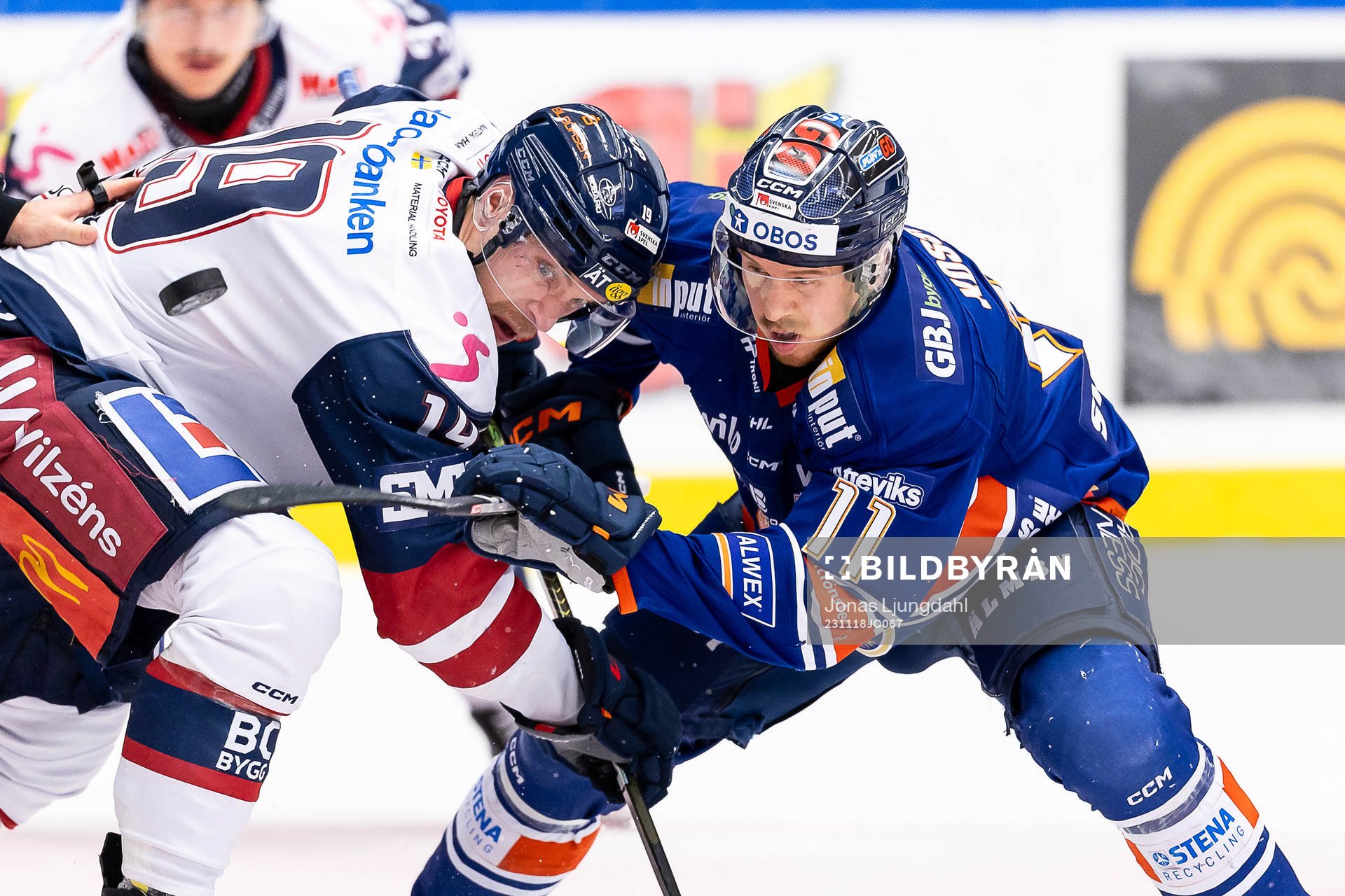 Linköpings Patrick Russell och Växjös Kalle Kossila