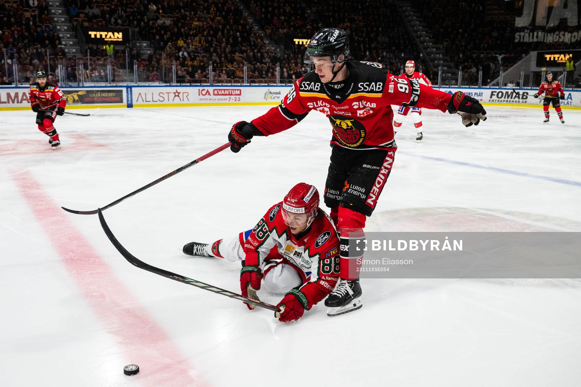 Frölundas Malte Strömwall och Luleås Pontus Andreasson