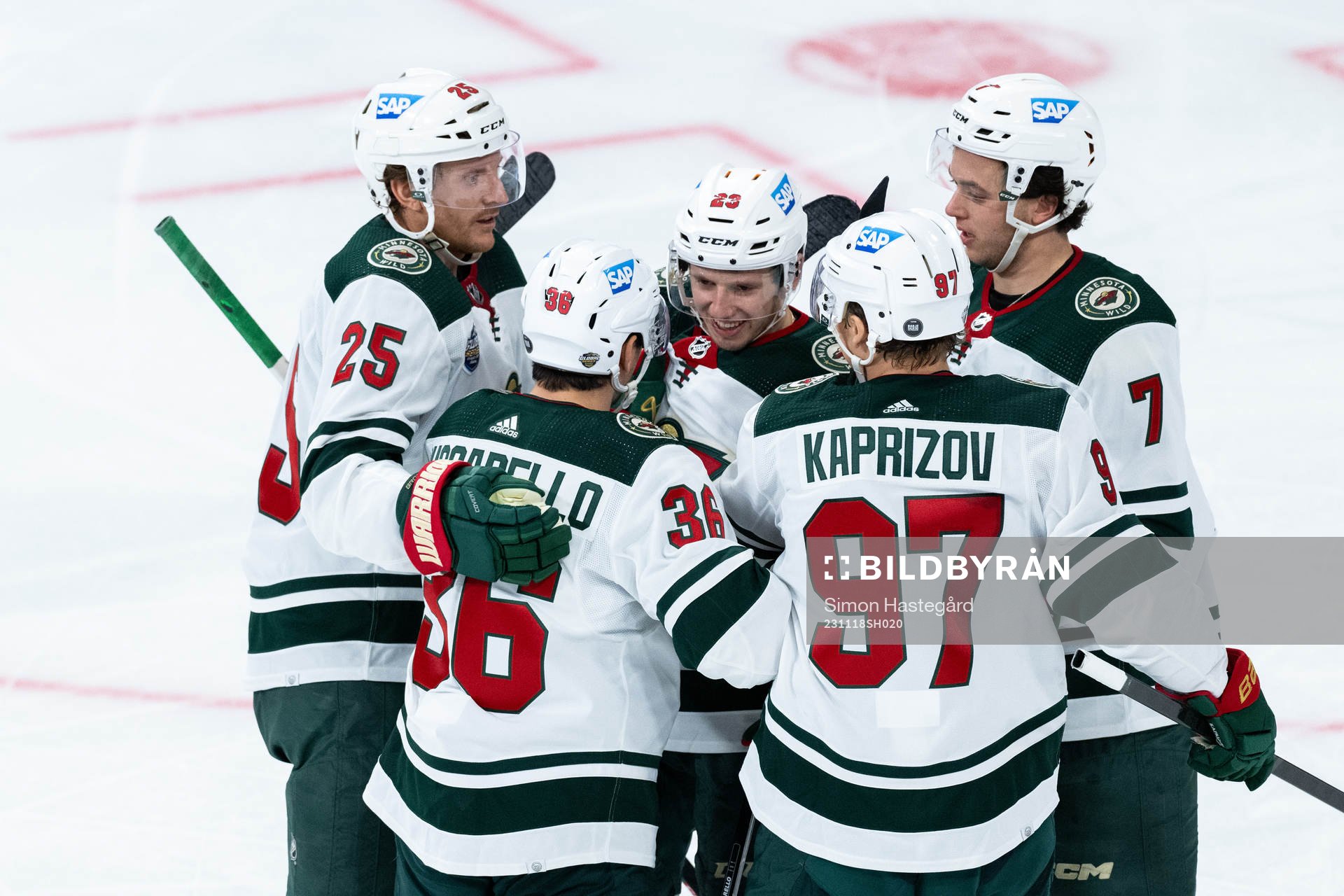 Jonas Brodin of Minnesota Wild, Mats Zuccarello, Marco