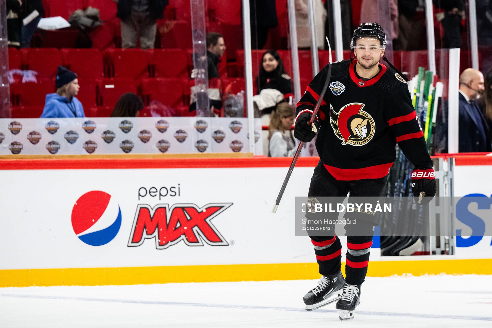 Erik Brännström of Ottawa Senators celebrates