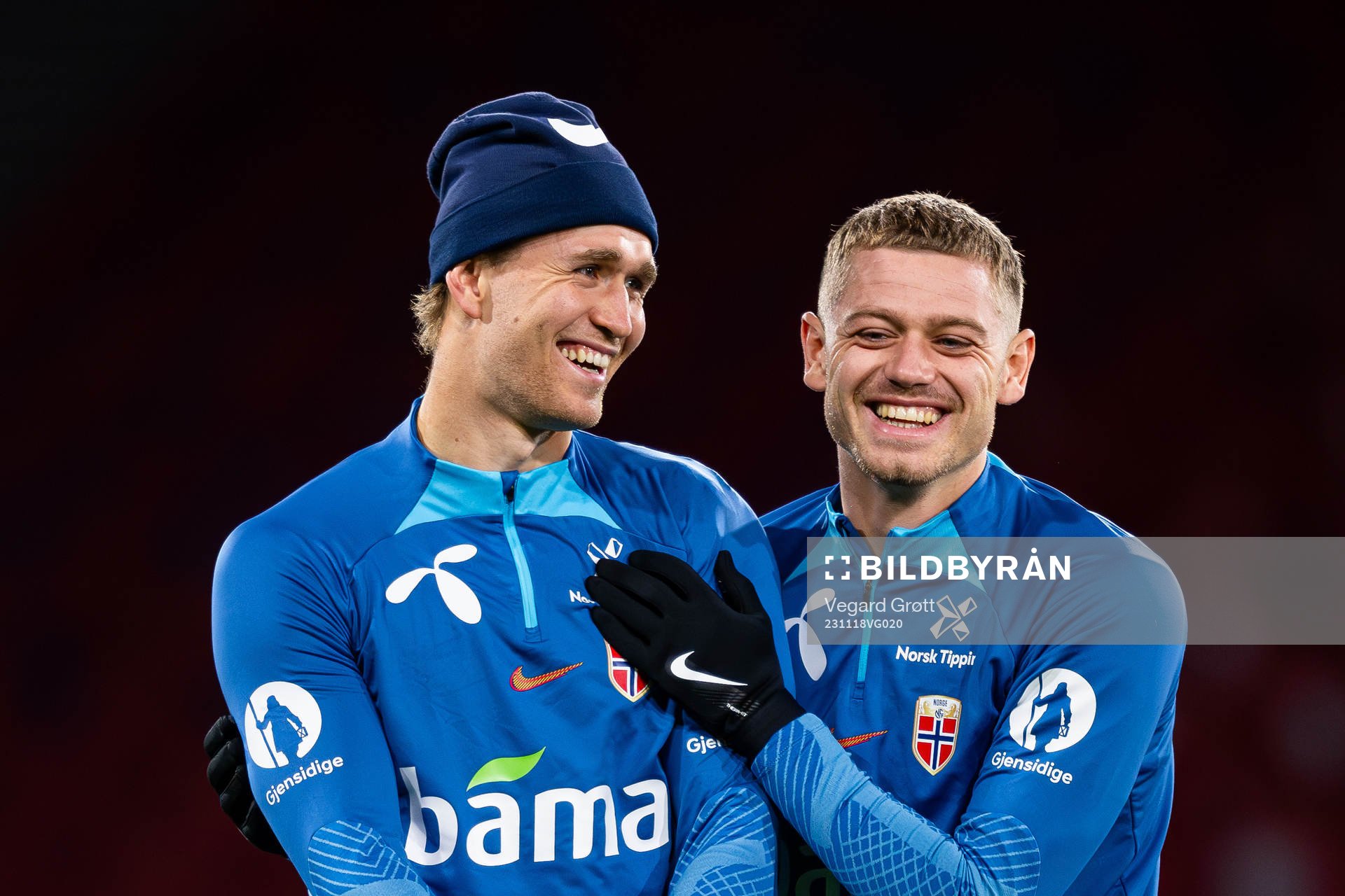Ola Solbakken and Julian Ryerson of the Norwegian national