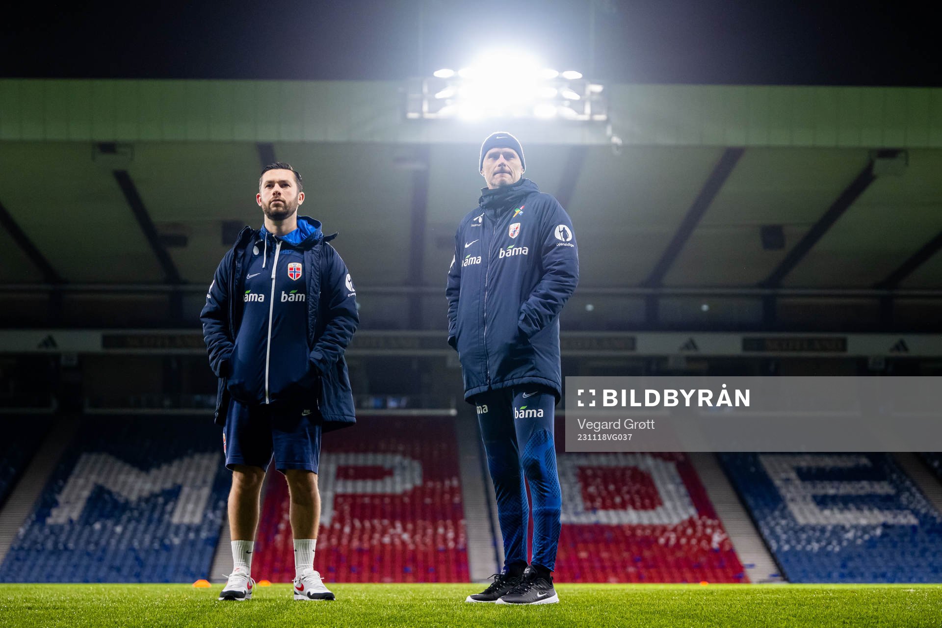 Andrew Findlay, performance analyst, and Ståle Solbakken,