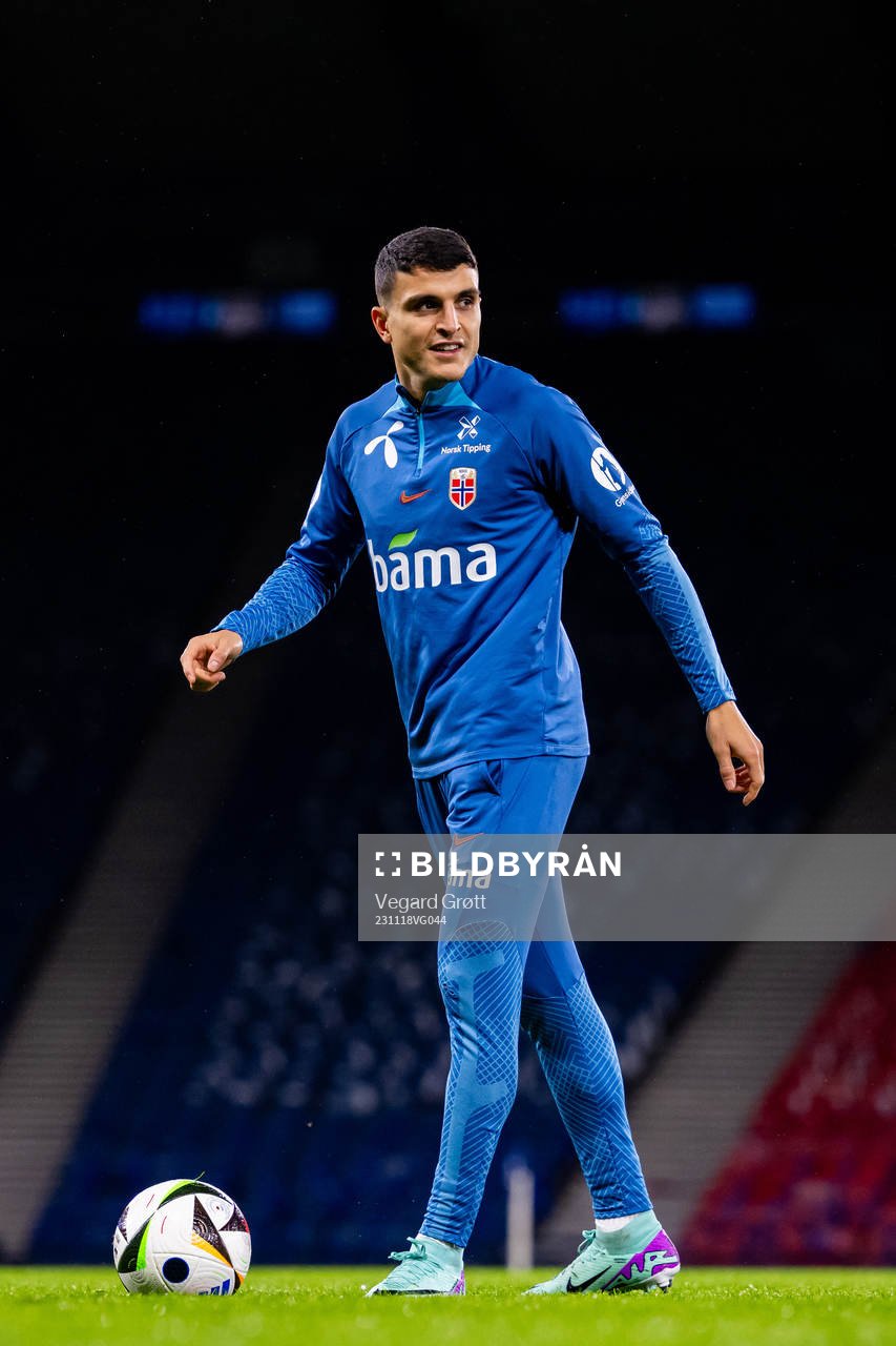 Mohamed Elyounoussi of the Norwegian national football team
