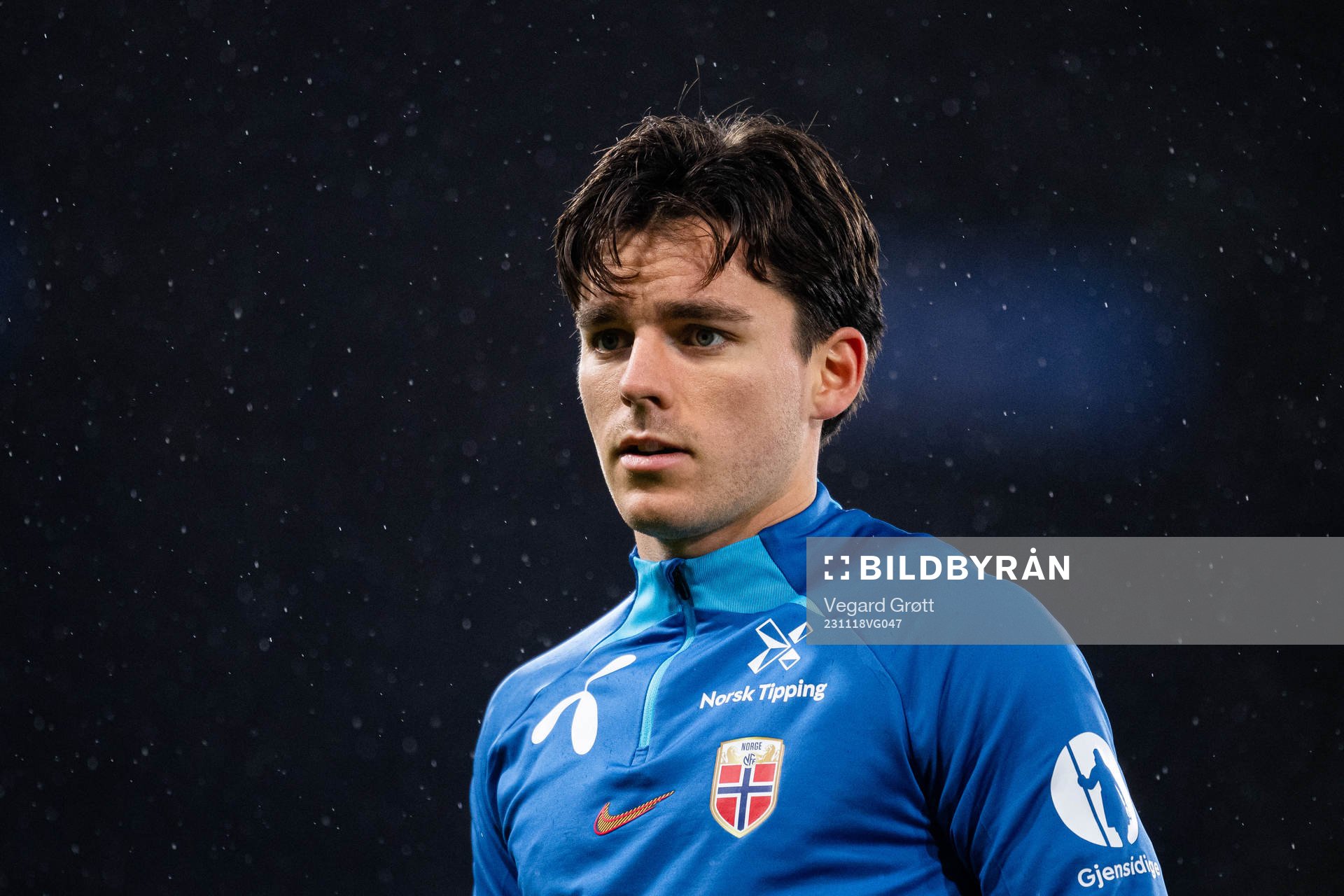 Hugo Vetlesen of the Norwegian national football team