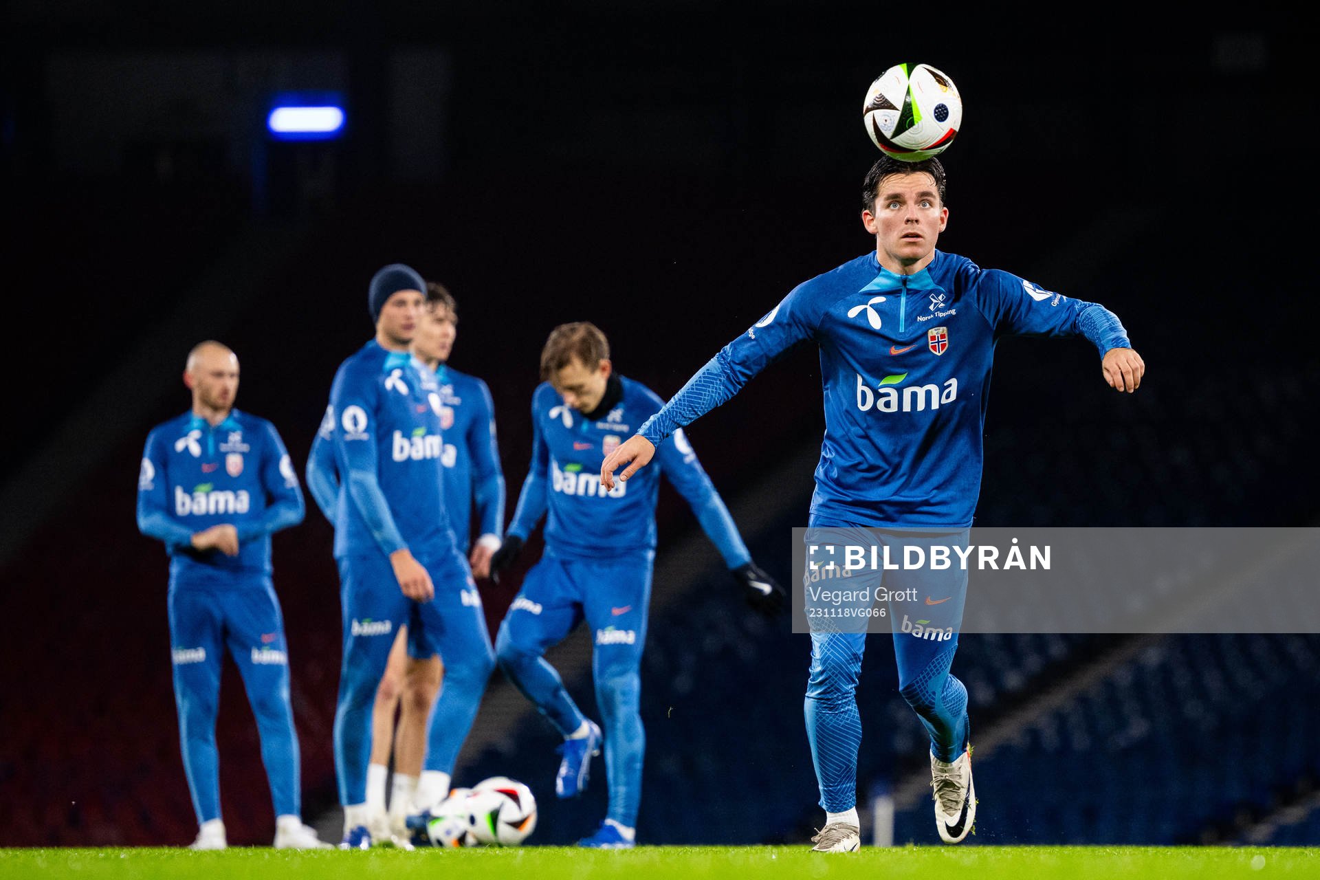 Hugo Vetlesen of the Norwegian national football team