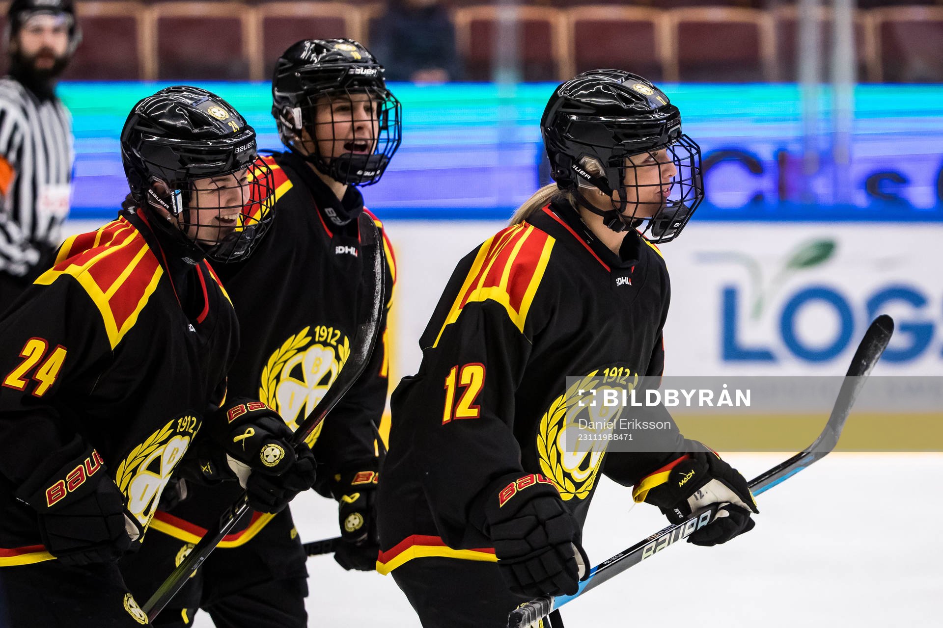 Brynäs IFs Mina Waxin jublar
