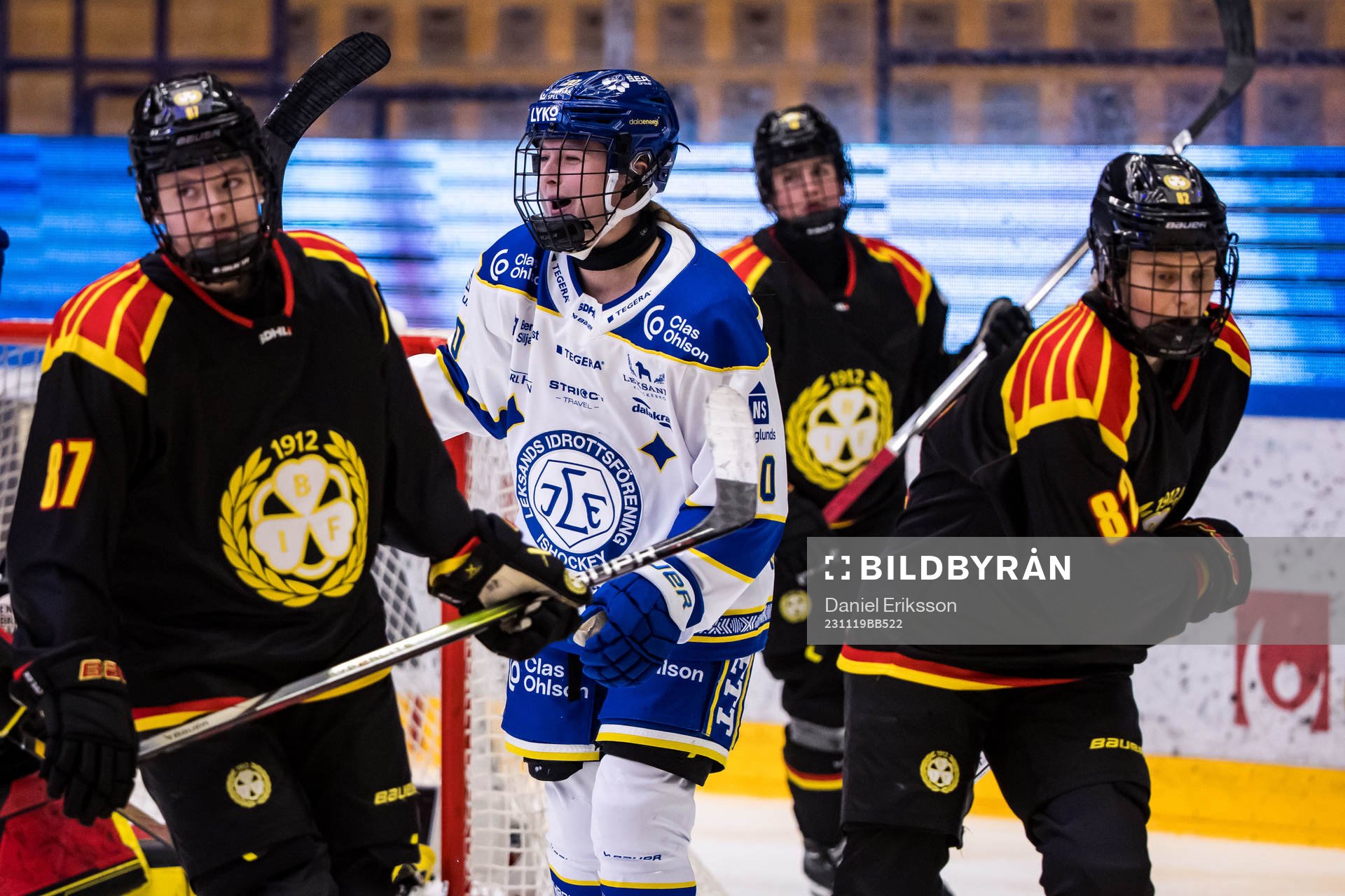 Leksands IFs Tatum Amy jublar