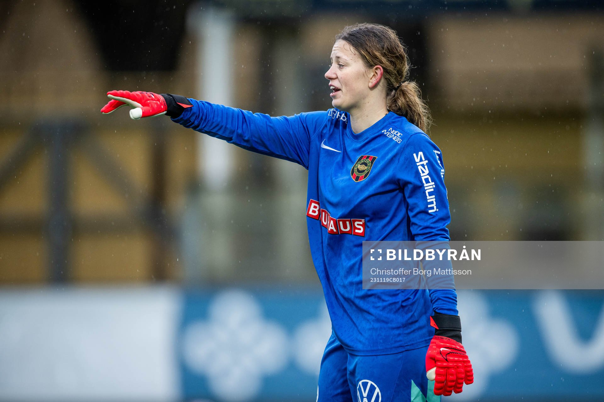 Brommapojkarnas målvakt Hanna Skogsfors