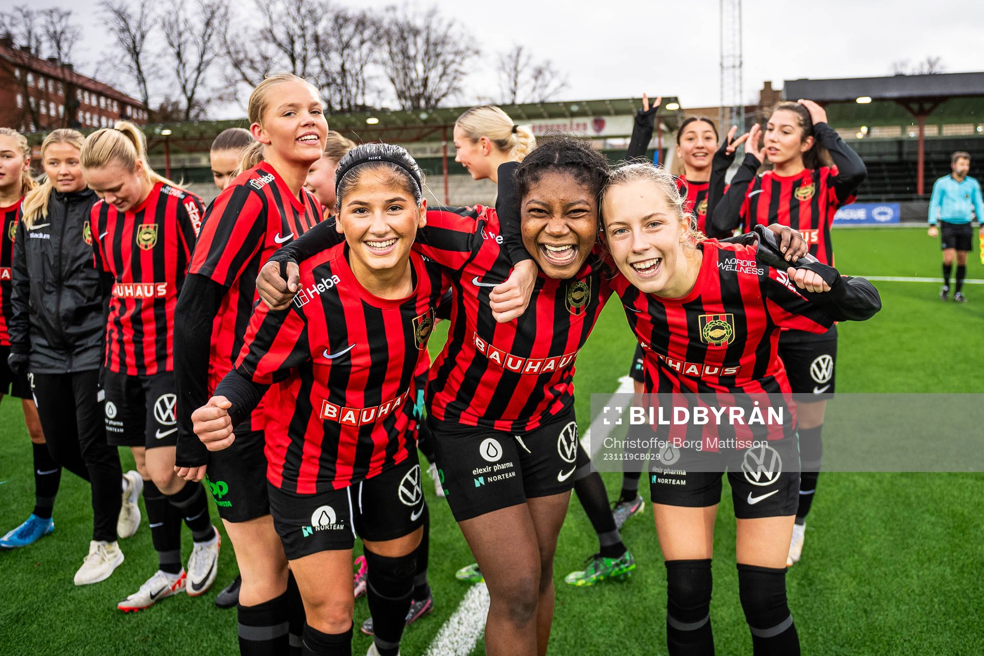 Brommapojkarnas Gabriella Potamitis, Fatim Bangus och Tuva