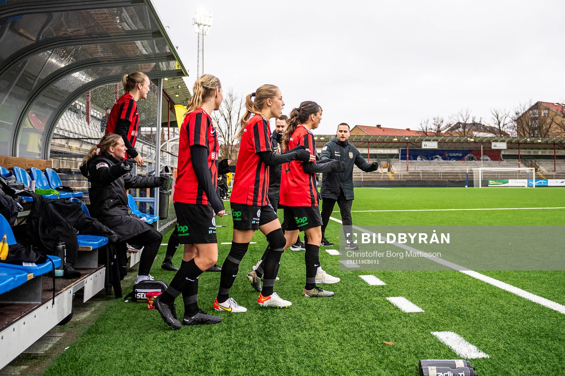 Brommapojkarnas spelare jublar