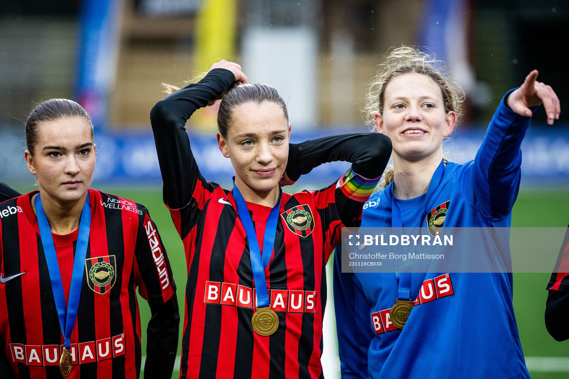 Brommapojkarnas Edith Rörsgård, Augusta Priks och