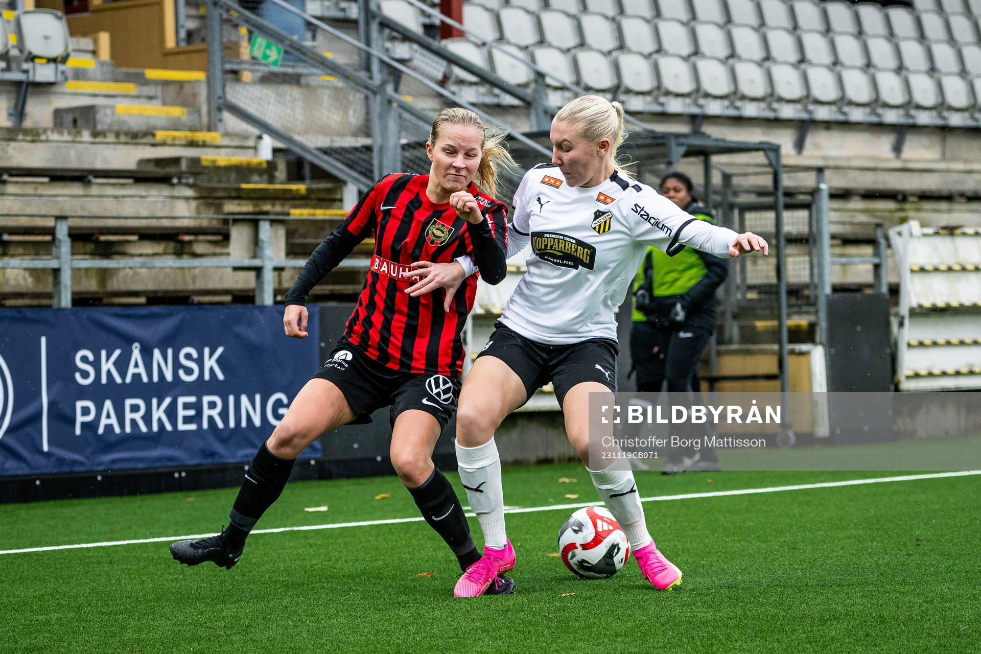 Brommapojkarnas Klara Bengtsson och Häckens Alice Lindqvist