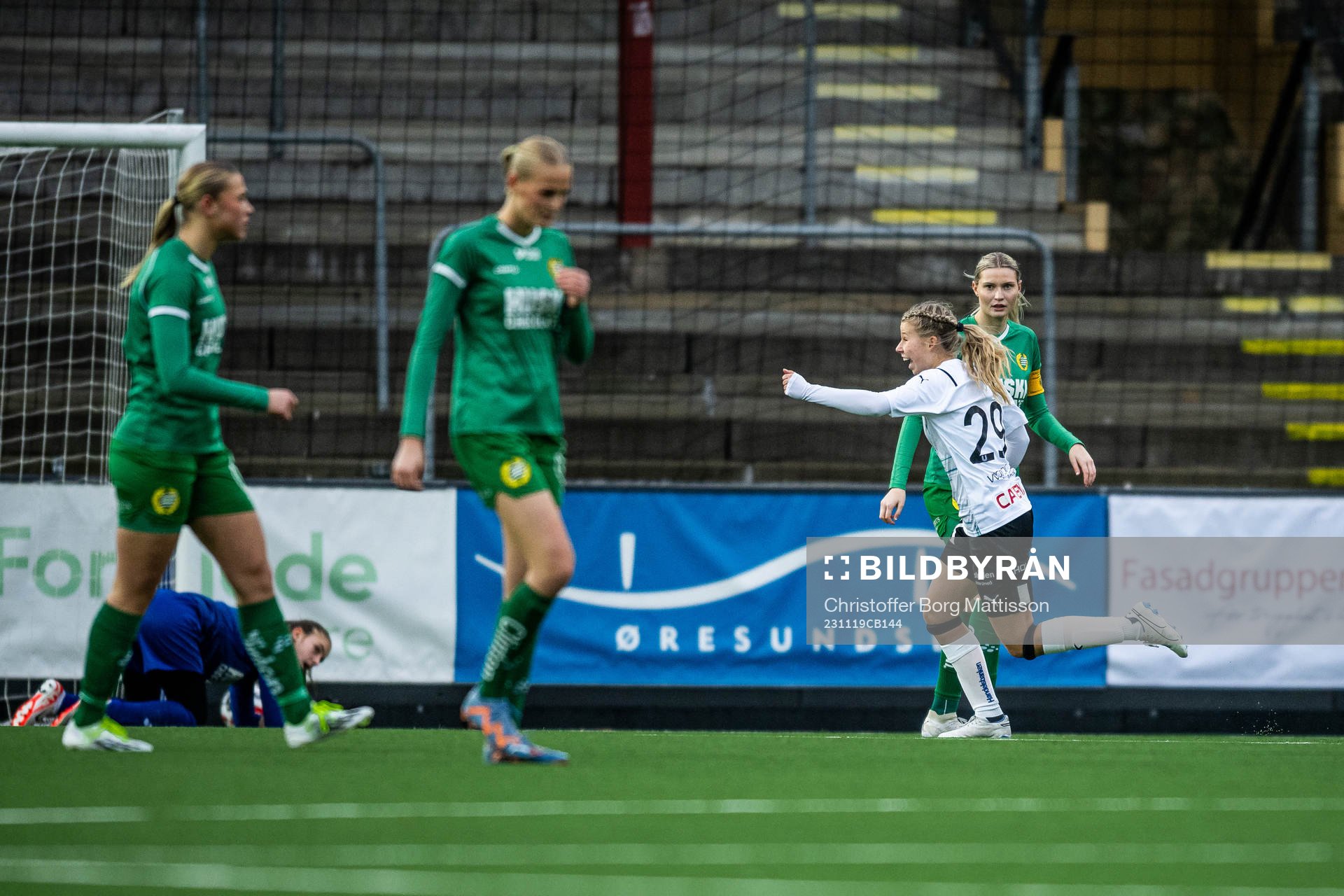 Umeås Inez Amcoff jublar