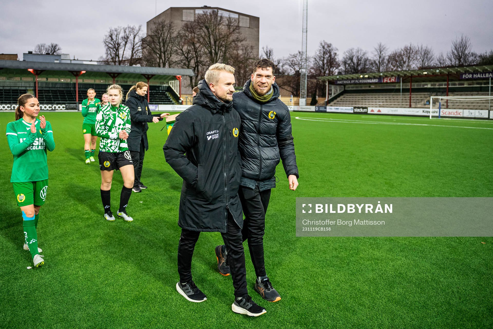 Hammarbys tränare Pierre Fondin och assisterande tränare