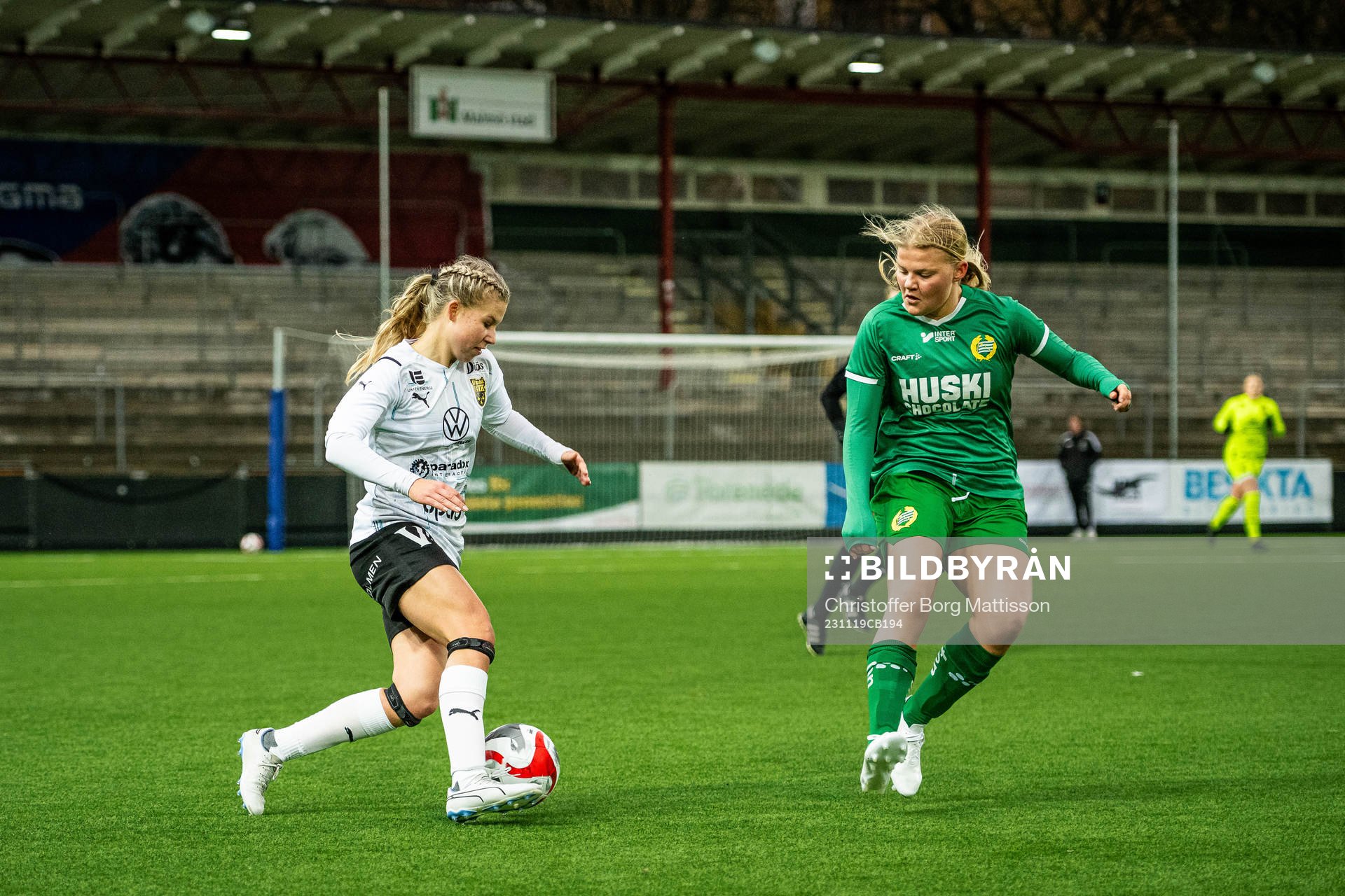 Umeås Inez Amcoff och Hammarbys Alva Rosenbom