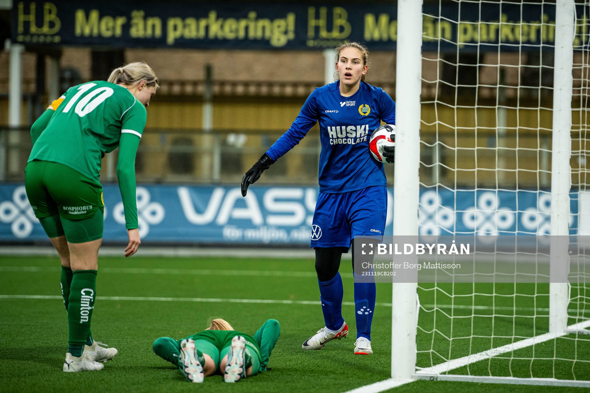 Hammarbys målvakt Nellie Andersson Markovic